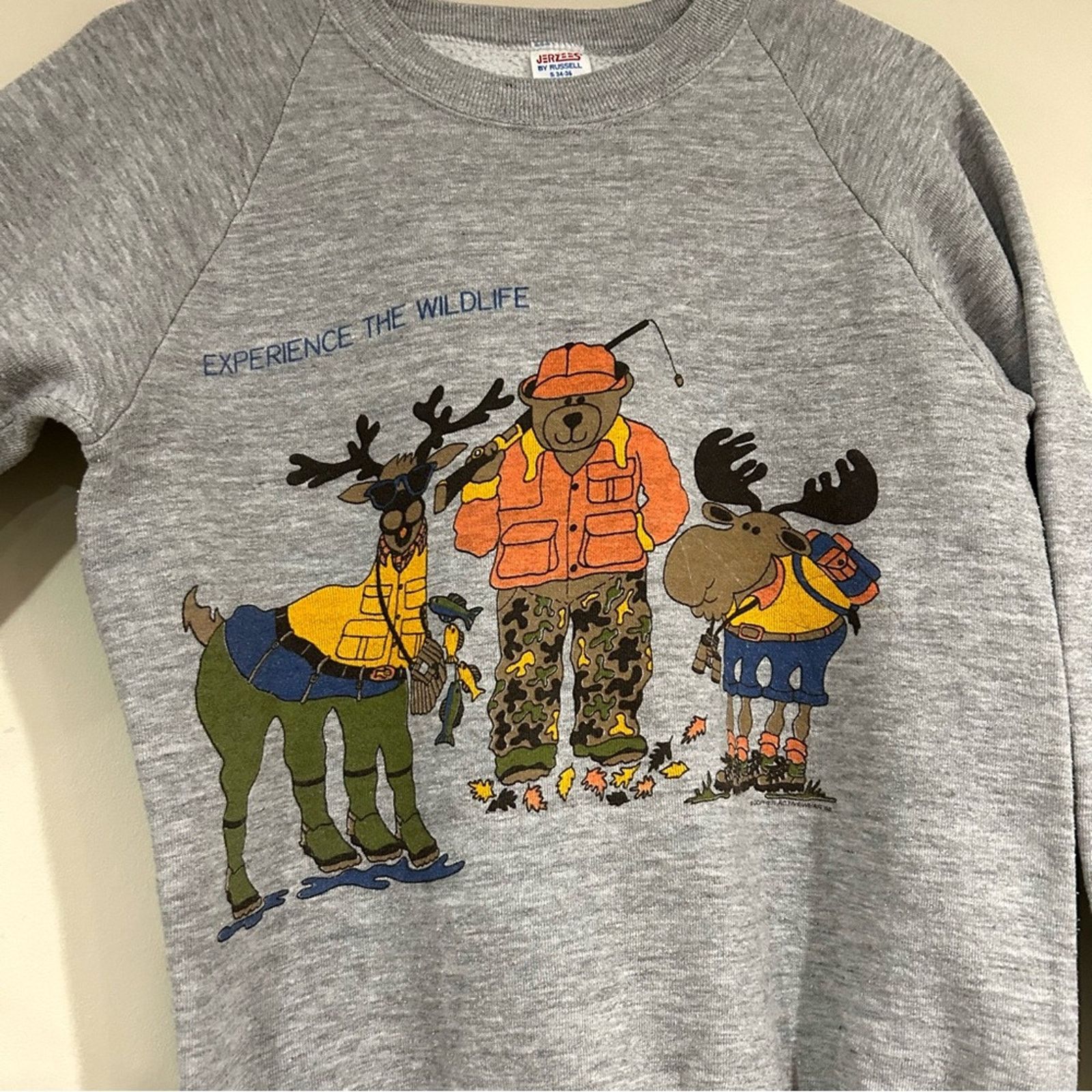 Jerzees Vintage 1988 Experience The Wildlife Sweatshirt Size US S / EU 44-46 / 1 - 2 Thumbnail
