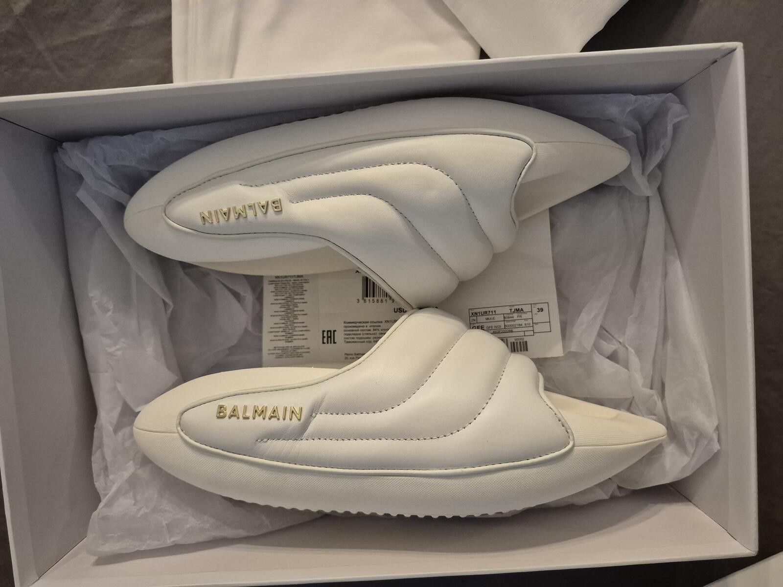 Balmain Balmain White Slip Ons US Size 6 Womens Size US 6 / IT 36 - 1 Thumbnail