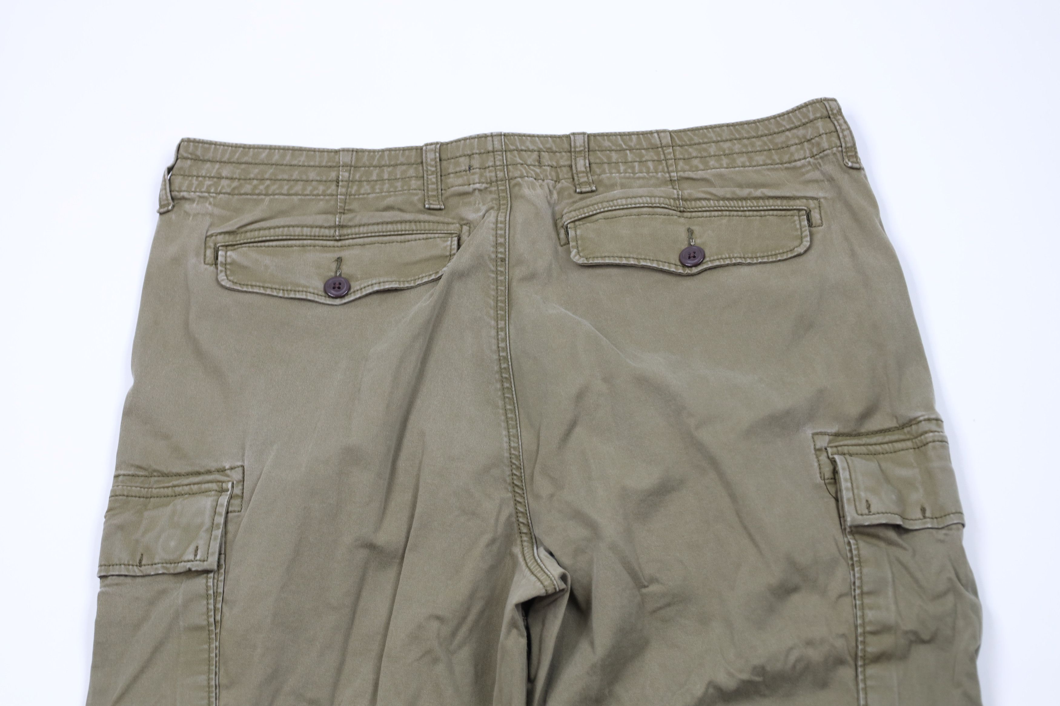 Lands' End Vintage Lands End Relaxed Wide Leg Cargo Pants Green Size US 38 / EU 54 - 11 Thumbnail