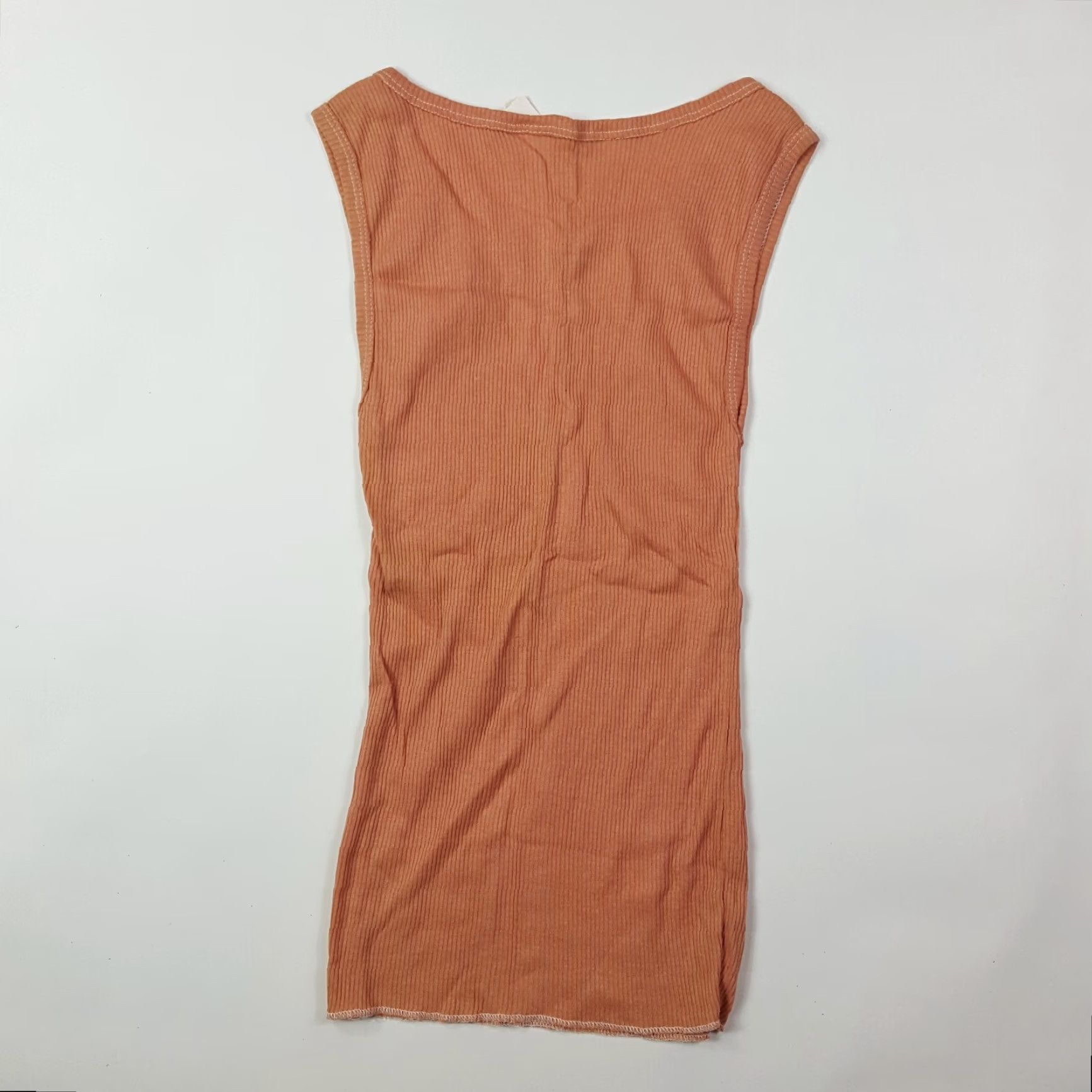 Pinko VINTAGE Pink Compression Tank Top Women's Large 80s Retro Athletic Sleeveless Sports Top Nike? Size L / US 10 / IT 46 - 3 Thumbnail