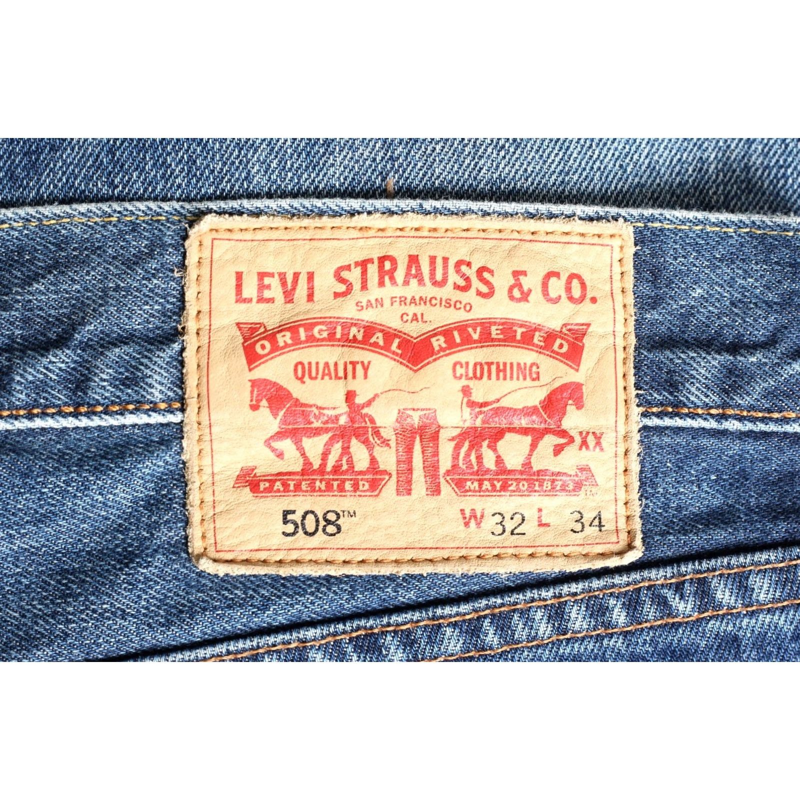 Levi's LEVI’S 508 Jeans Men Size W32 L34 Regular Tapered DZ6558 Blue Denim Size US 32 / EU 48 - 4 Thumbnail