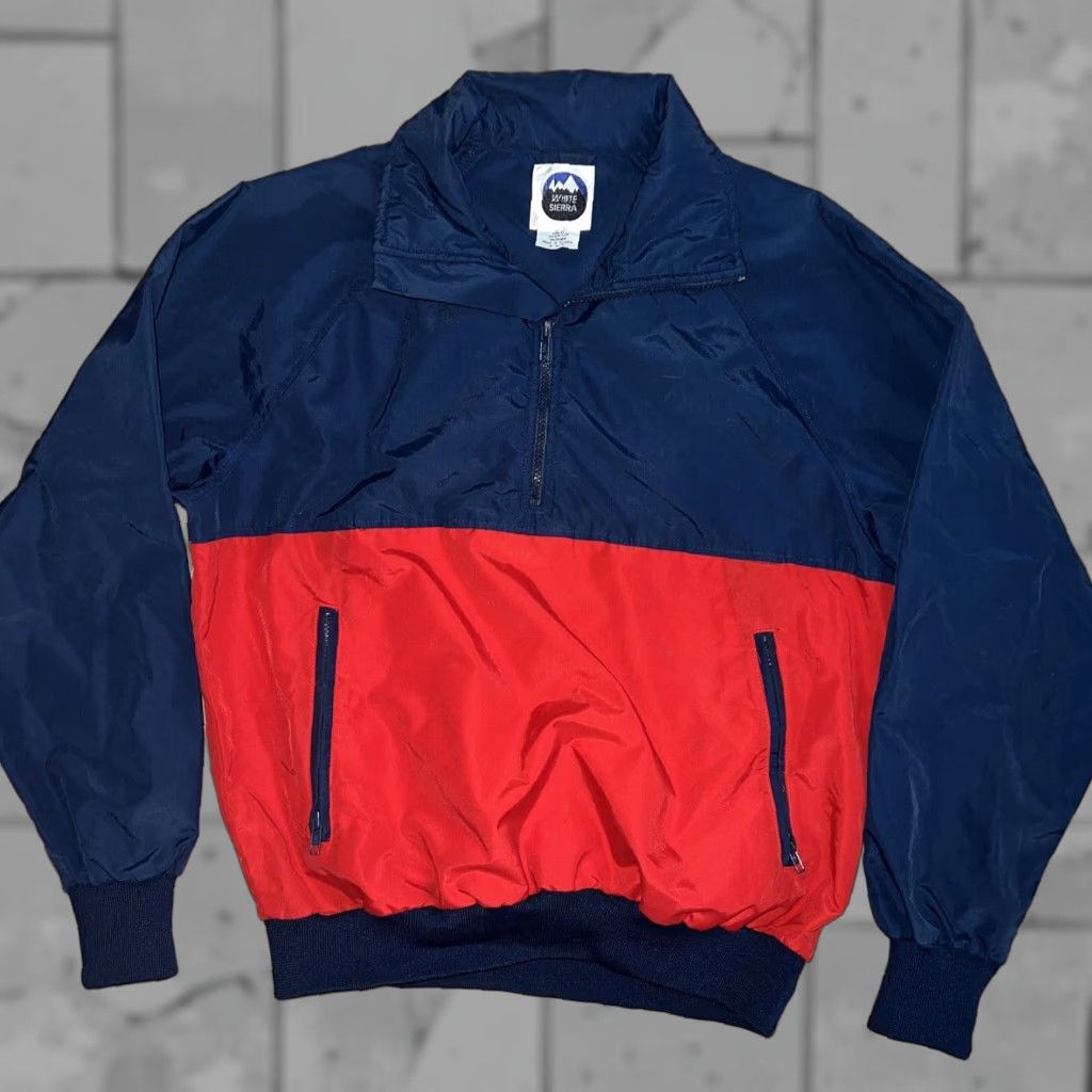Vintage VINTAGE White Sierra Sweater Half Zip Pullover Navy Blue Mens Size Large Size US L / EU 52-54 / 3 - 1 Thumbnail