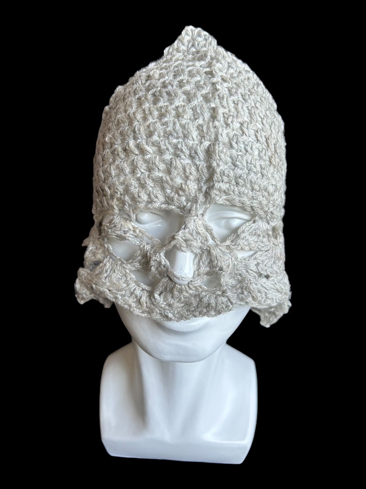 14th Addiction × 20471120 × Japanese Brand Punk Bondage Style Knitt Handmade big Beanie Hats Size ONE SIZE - 1 Thumbnail