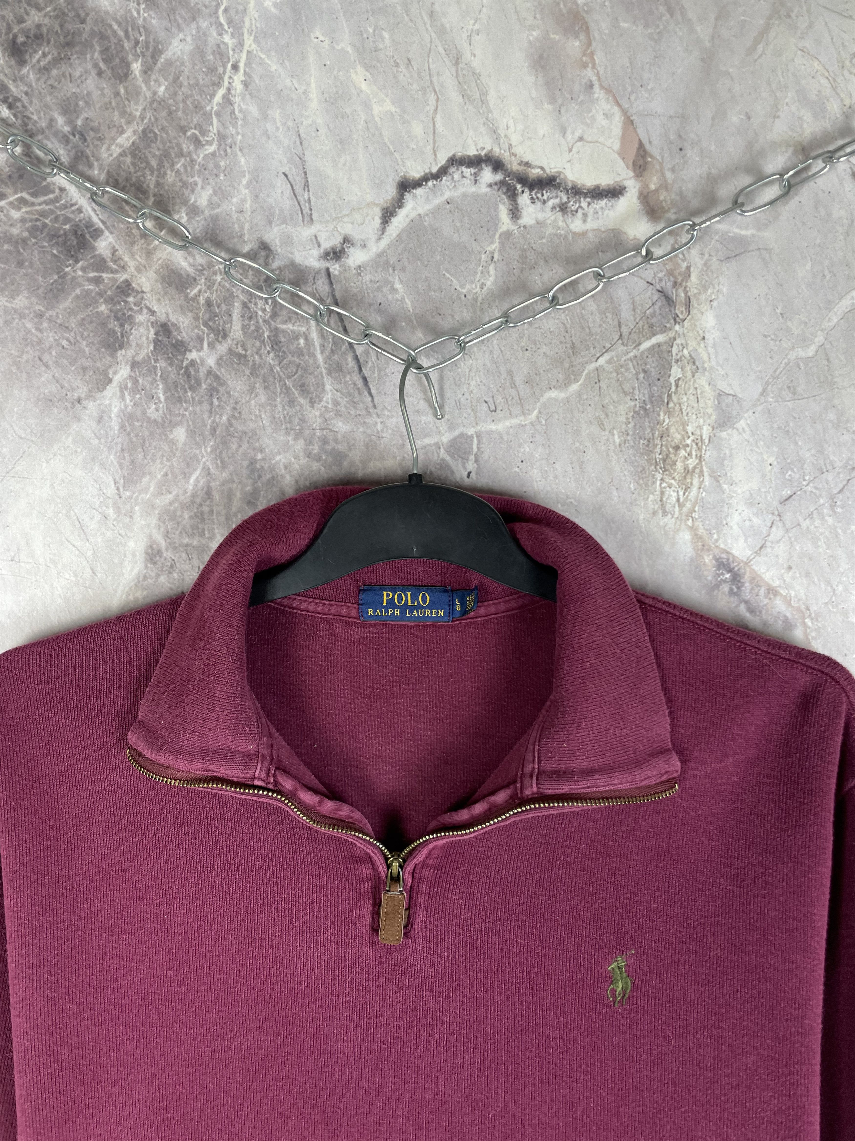 Polo Ralph Lauren Vintage Polo Ralph Lauren 1/4 Zip Sweater Old Money Size US L / EU 52-54 / 3 - 3 Thumbnail