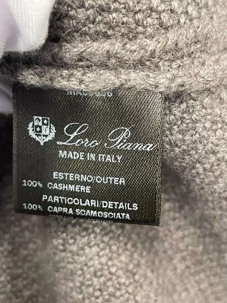 Loro Piana LORO PIANA Dark beige cashmere short sleeve dress Size S / US 4 / IT 40 - 6 Thumbnail
