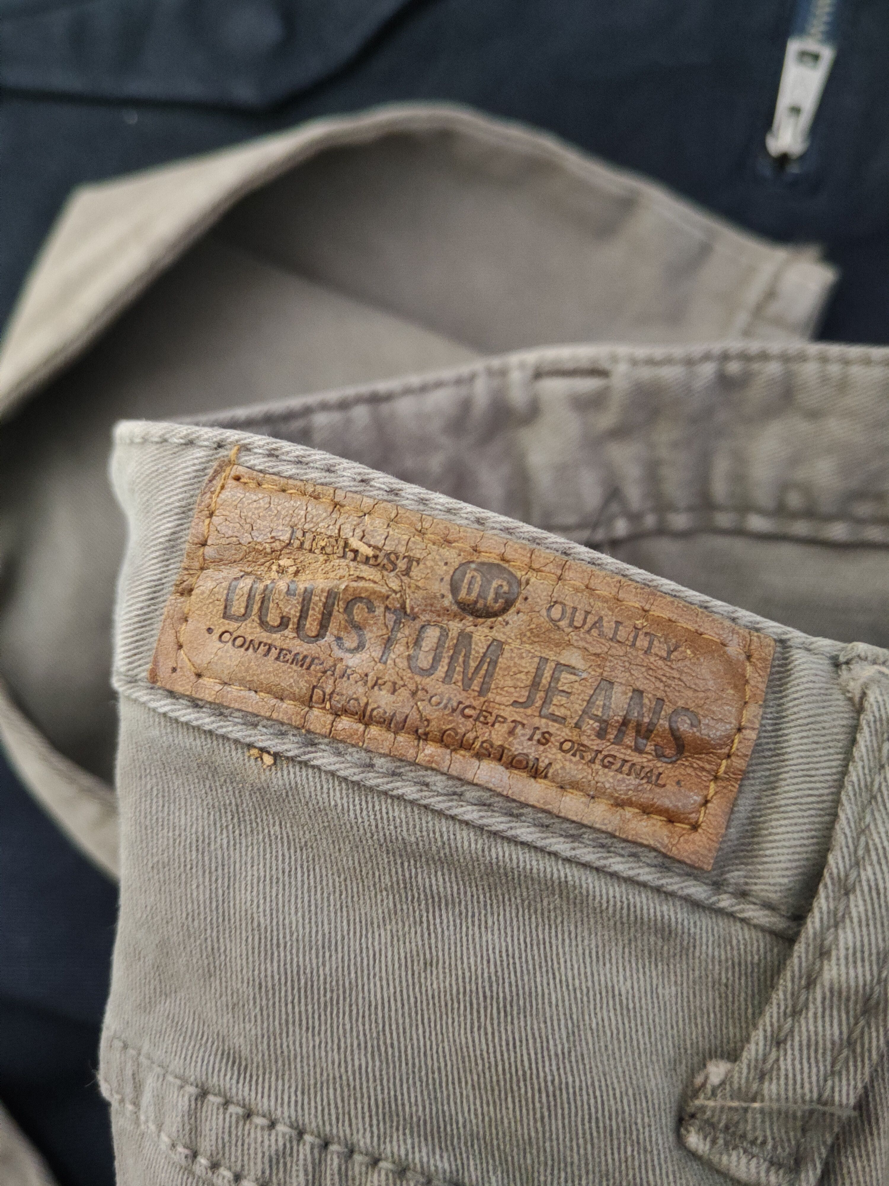 Japanese Brand DL Dcustom Dark Gray Faded Multipocket Cargo Pants #306 Size US 33 - 13 Thumbnail