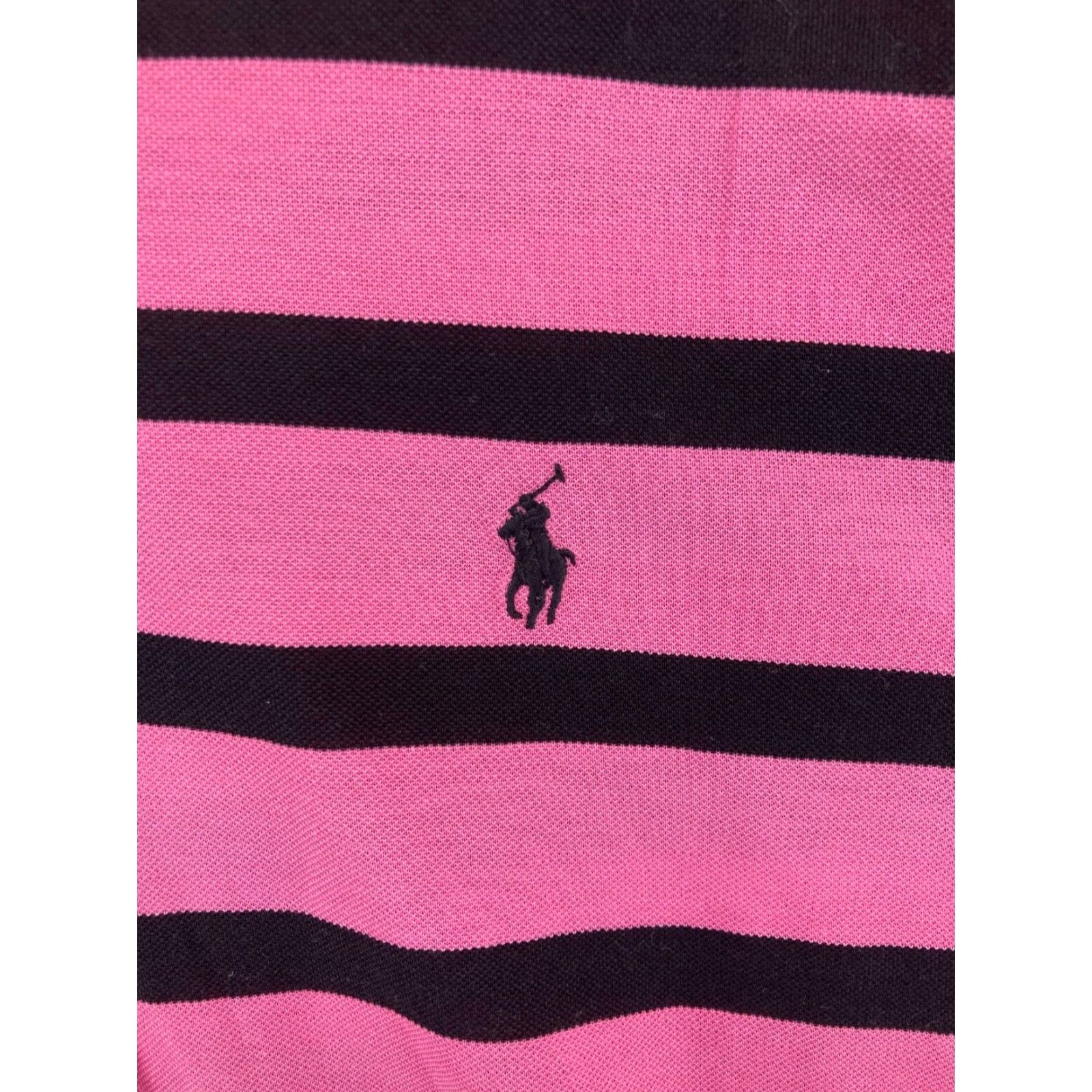 Polo Ralph Lauren Polo Golf Ralph Lauren Mens Polo Shirt Large Pink Striped Pima Cotton Easy Care Regular Fit Casual Golf Size US L / EU 52-54 / 3 - 4 Thumbnail