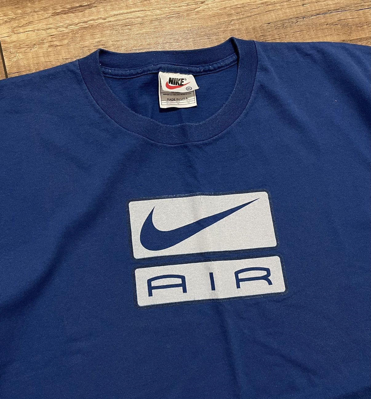 Nike Vintage Nike Air Big Logo T Shirt Oversized Size US XL / EU 56 / 4 - 3 Thumbnail