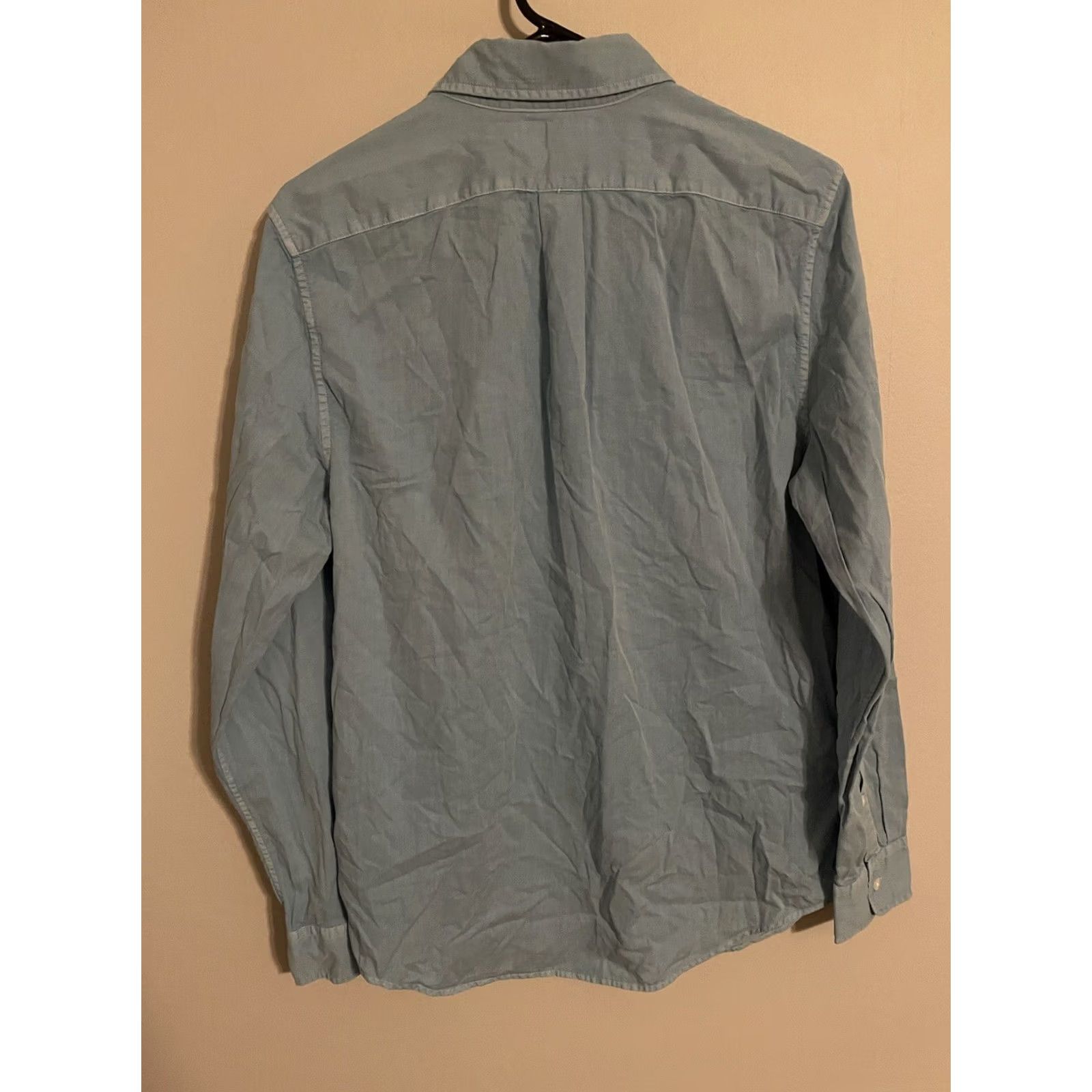 Vineyard Vines Vineyard Vines Blue Silk Blend L/S Button Up Slim Fit Tucker Shirt - Men's Small Size US S / EU 44-46 / 1 - 4 Thumbnail