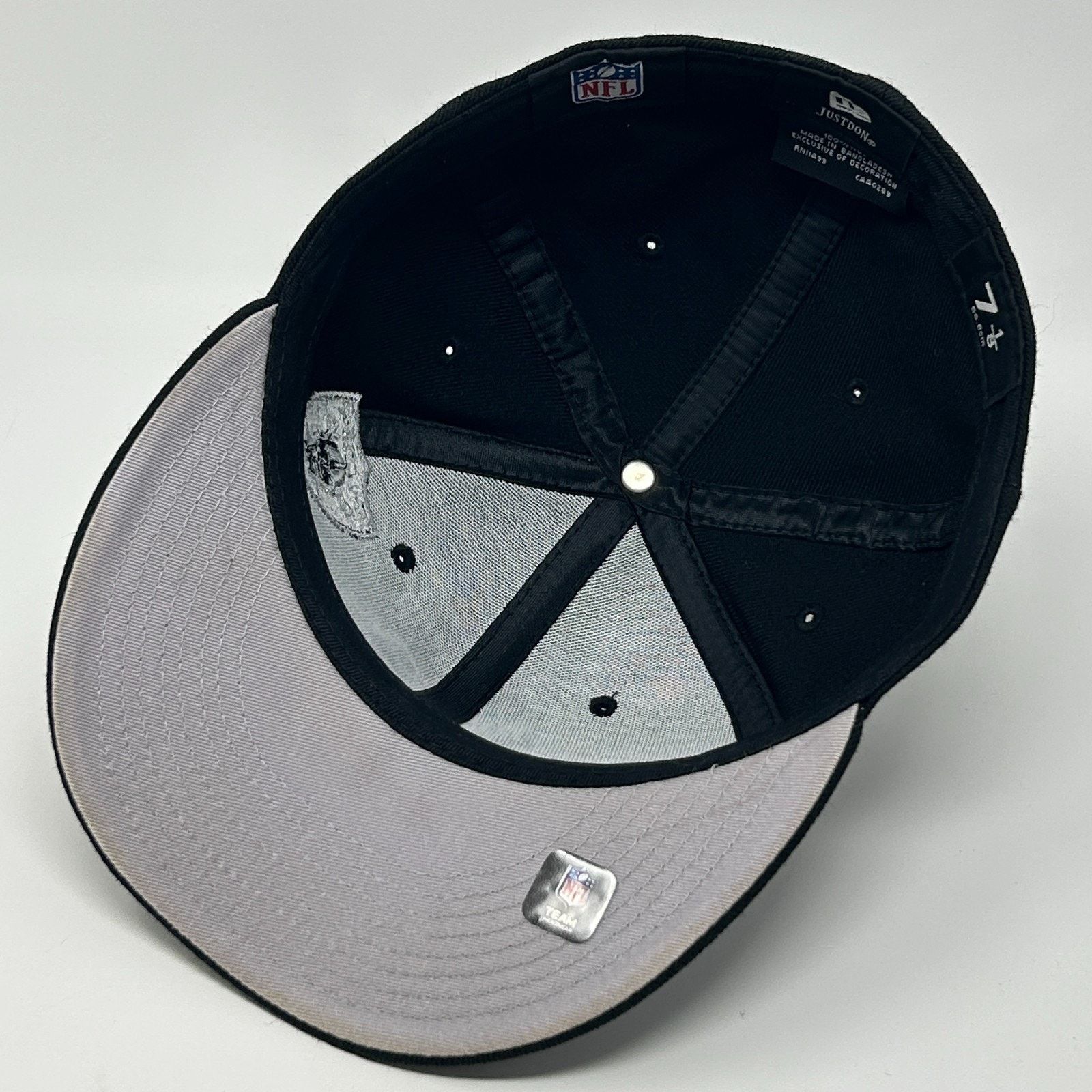 New Era Las Vegas Raiders Hat Baseball Cap New Era Fitted 7 1/8 Size ONE SIZE - 4 Thumbnail