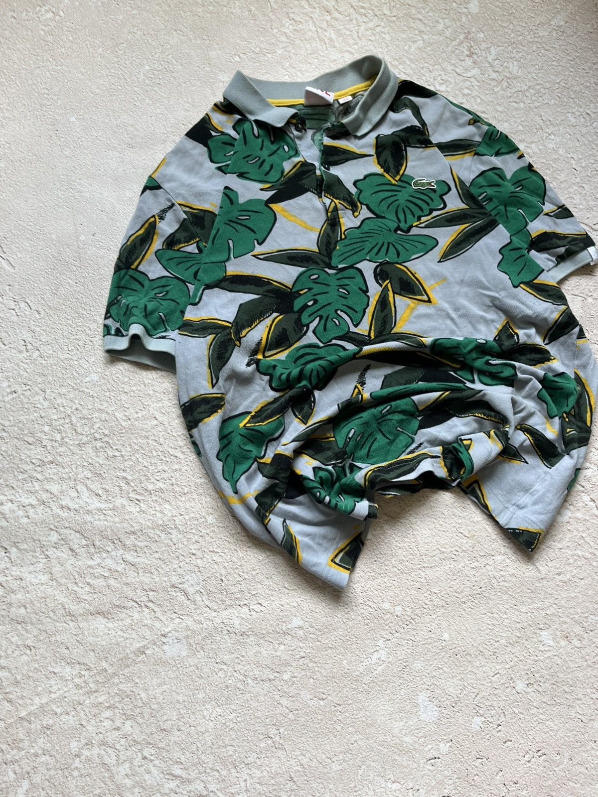 Lacoste Lacoste Vintage Tropical Polo Shirt Y2K Size US S / EU 44-46 / 1 - 3 Thumbnail