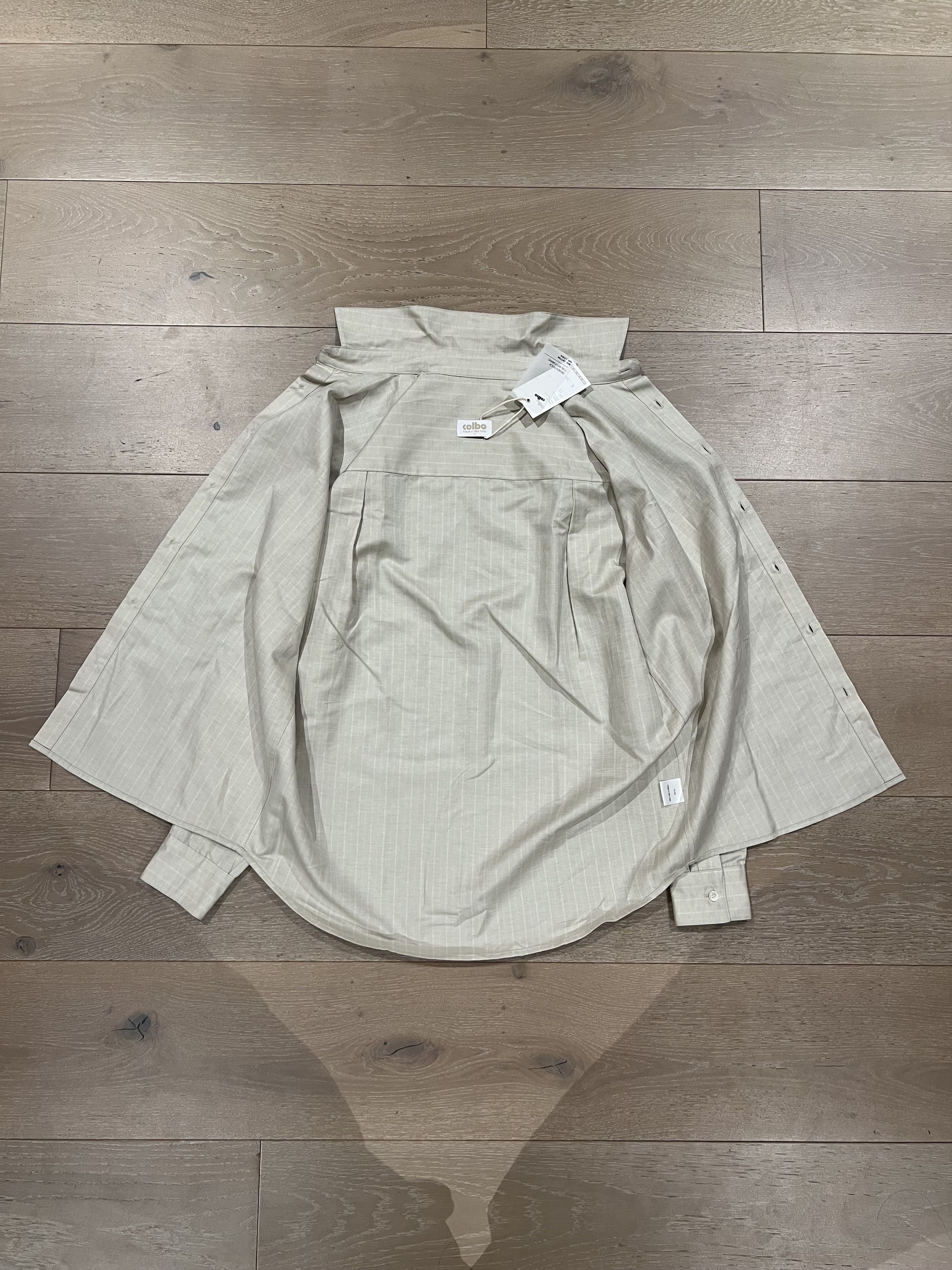 Colbo 💚 1/24 Colbo NYC Banaras Shirt Warm Gray Stripe Small NEW Size US S / EU 44-46 / 1 - 7 Thumbnail