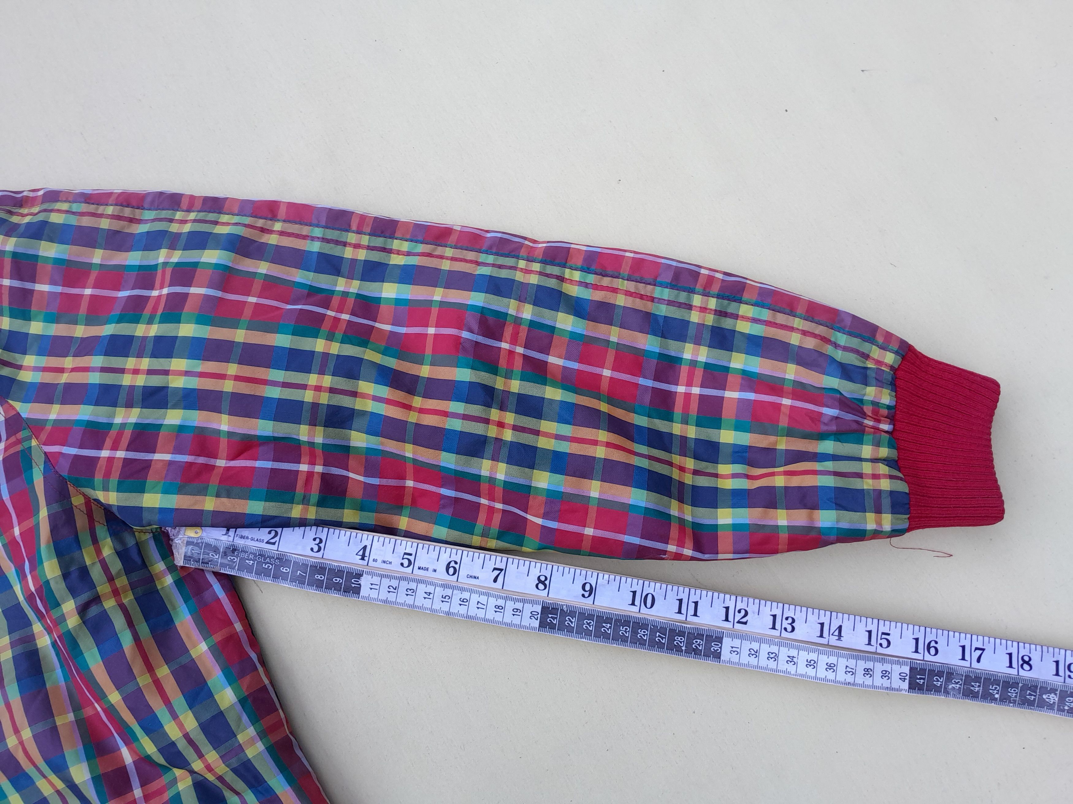 Fiorucci Vintage Fiorucci Jacket Mens M Rainbow Check Coat 80s 90s Size US M / EU 48-50 / 2 - 6 Thumbnail