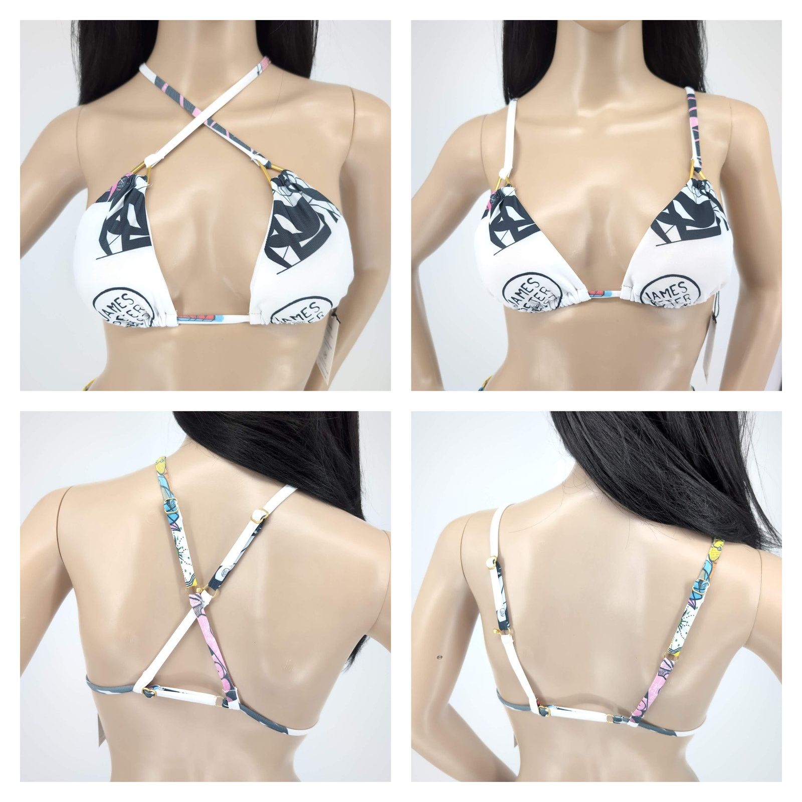 Other NWT Swiminista x JPH Art Toss Print Sexy Bikini Top -Size XS Size ONE SIZE - 1 Thumbnail