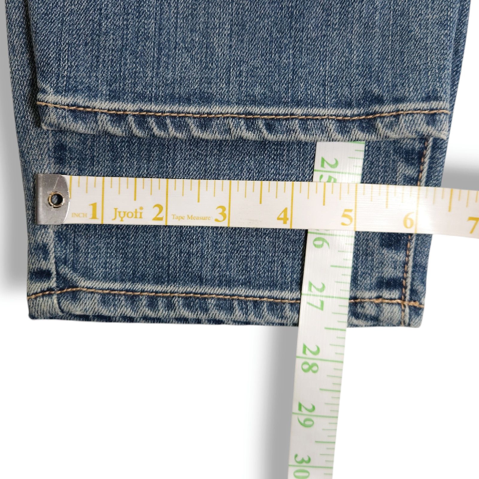 Pistola NWOT Pistola Distressed Patch Slim Ankle Jeans Sz 27x27.50 Size 27" / US 4 / IT 40 - 9 Thumbnail