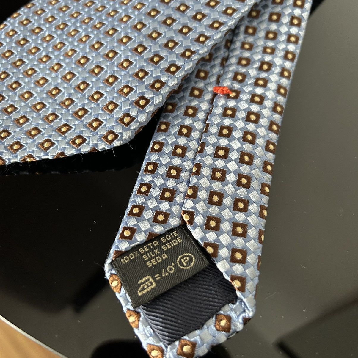 Designer × Ermenegildo Zegna Ermenegildo Zegna tie silk baby blue Size ONE SIZE - 5 Thumbnail