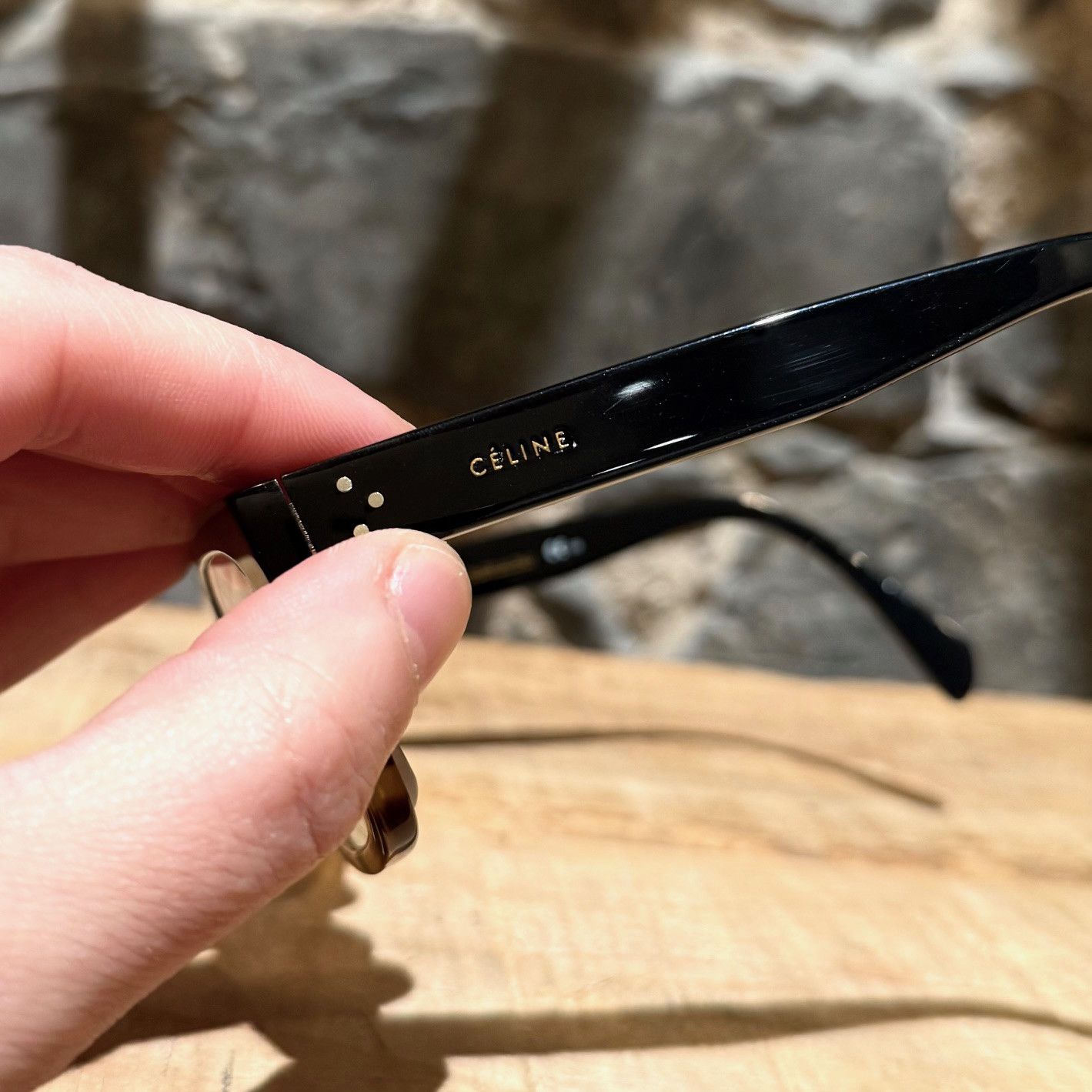 Celine Céline CL41331 Black Tortoiseshell Square Optical Glasses Size ONE SIZE - 5 Thumbnail