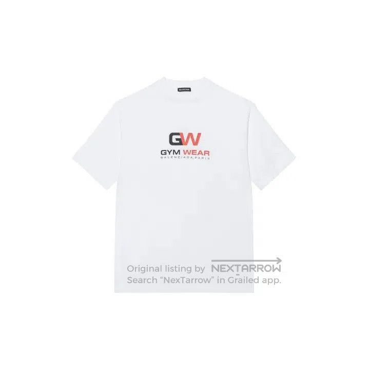 Balenciaga Balenciaga White Gym Wear Short Sleeve T. Size US XXS / EU 40 - 2 Thumbnail