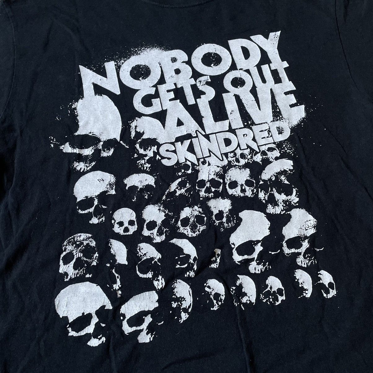 Vintage Vintage Y2K Goth Punk Graphic Tee Black Oversized Workwear M Size US M / EU 48-50 / 2 - 6 Thumbnail