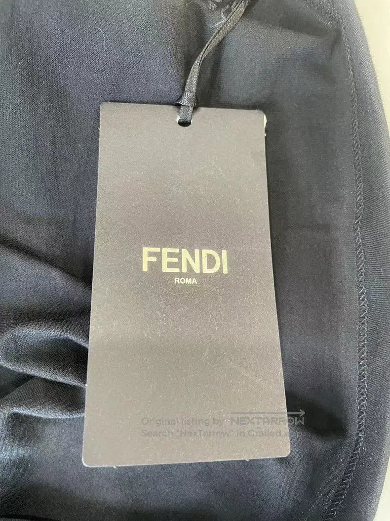 Fendi Fendi Men's Black Short Sleeve T-Shirt Size US L / EU 52-54 / 3 - 5 Thumbnail