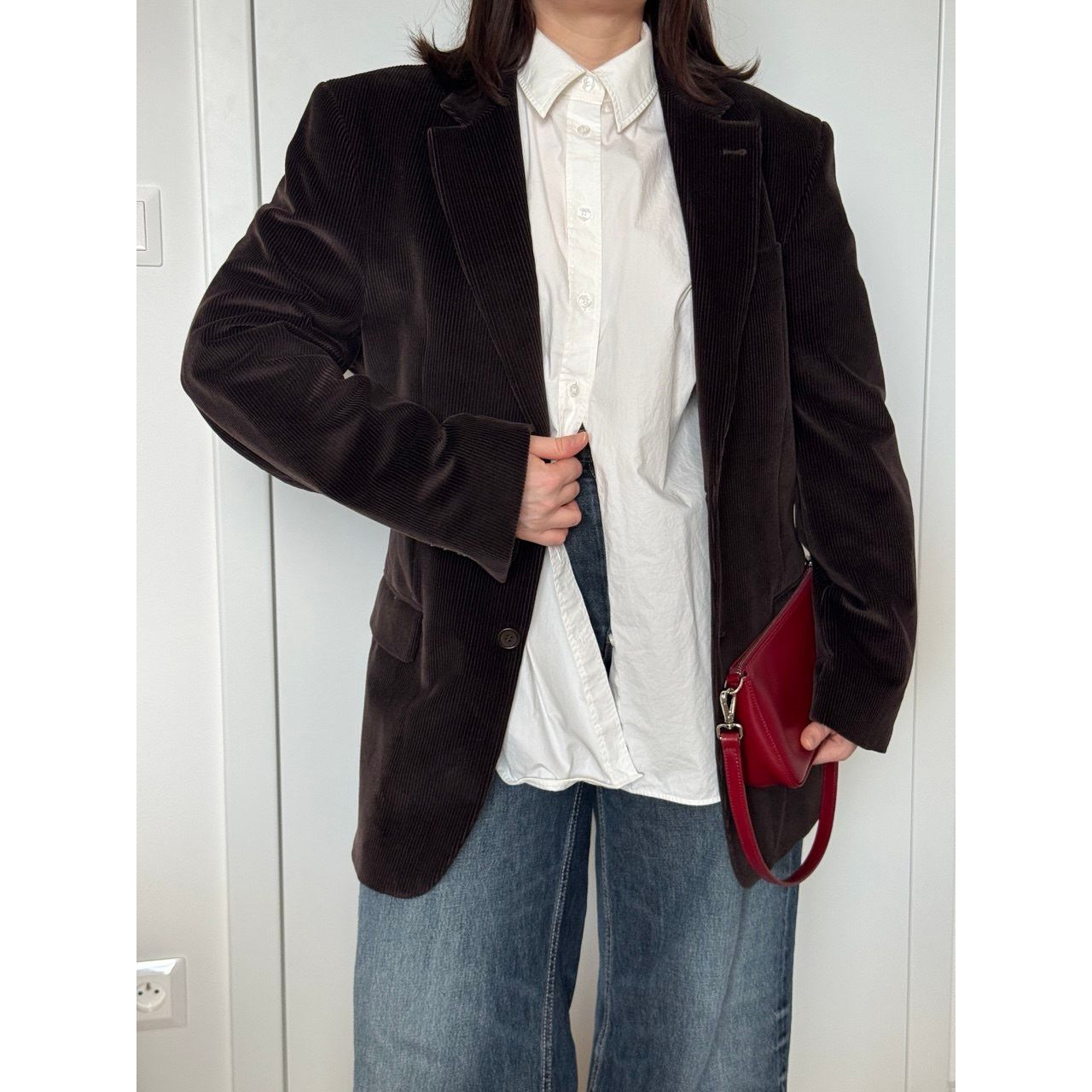 Vintage Velvet blazer chocolate brown Size M / US 6-8 / IT 42-44 - 2 Thumbnail