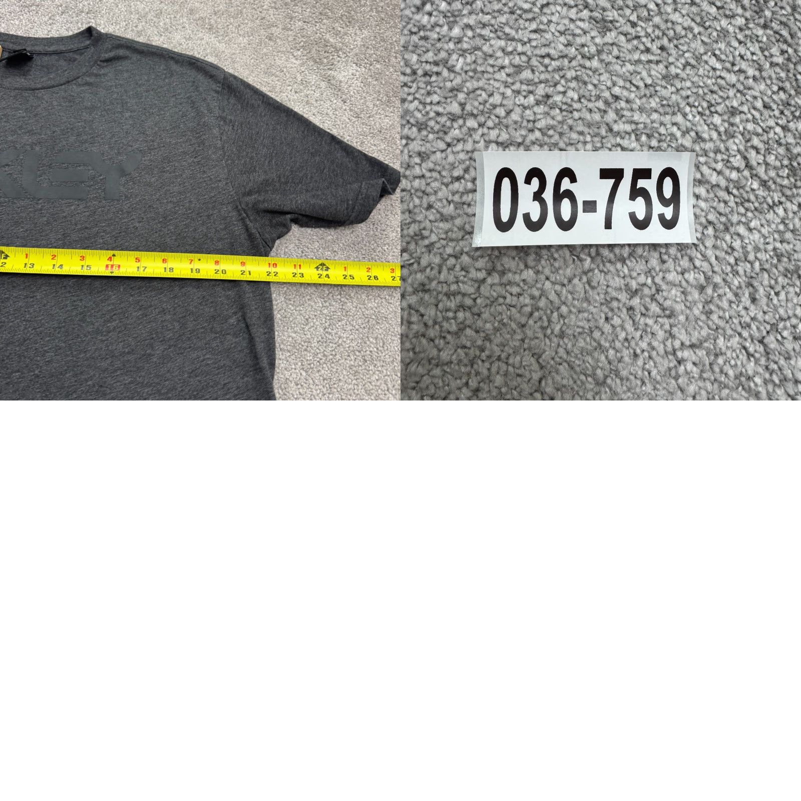 Oakley VINTAGE Oakley Mens T-Shirt Regular Fit Short Sleeve Crew Neck Logo Casual Activewear 90s Gray Size US L / EU 52-54 / 3 - 8 Thumbnail