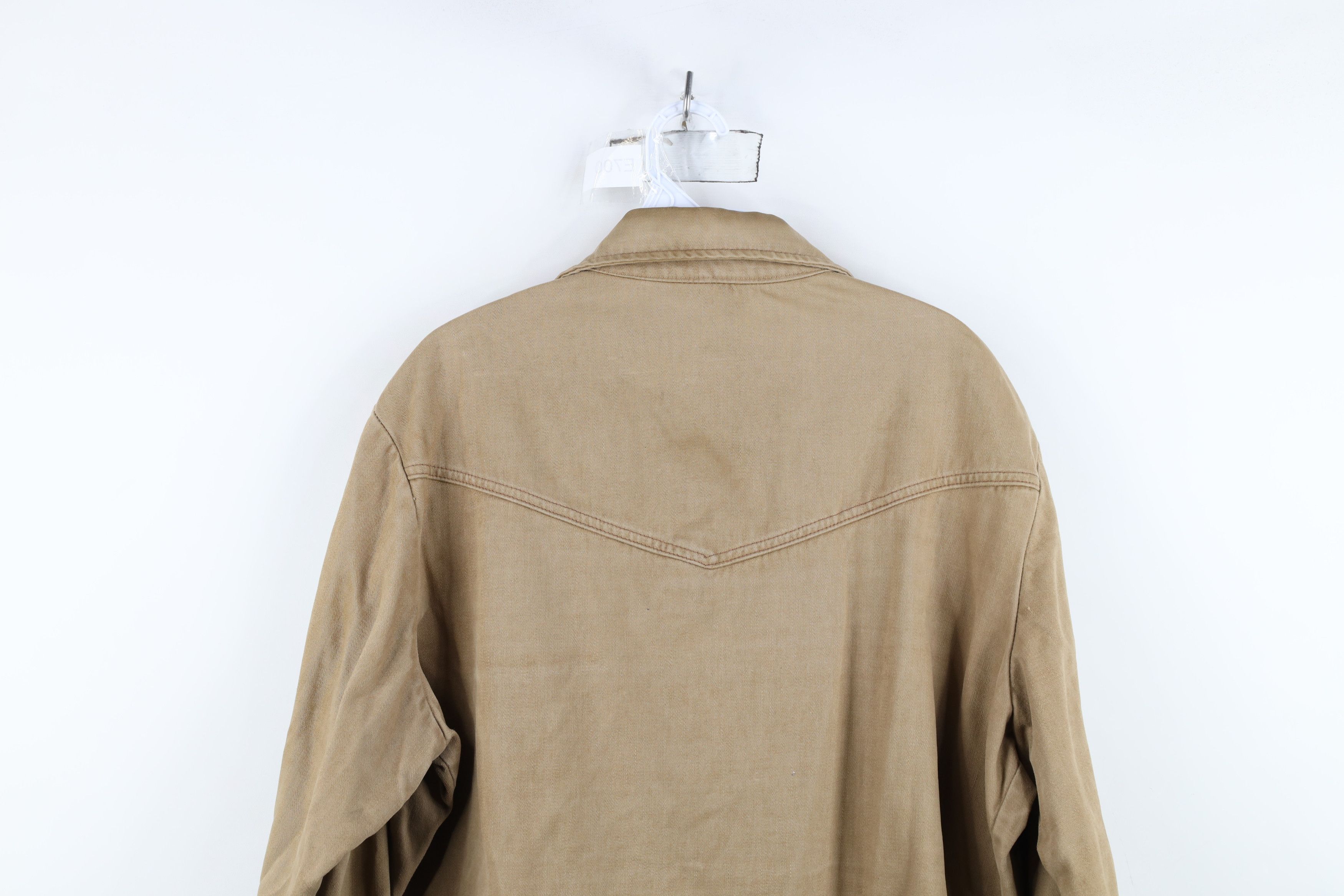 Vintage Vintage 60s 70s Heavy Western Chamois Cloth Shirt Jacket USA Size US XXL / EU 58 / 5 - 15 Thumbnail