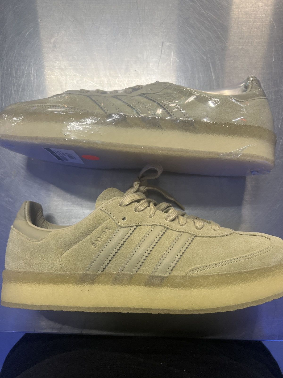 adidas gazelle silver green womens Adidas Samba ADV (Green/Gum) main image 1