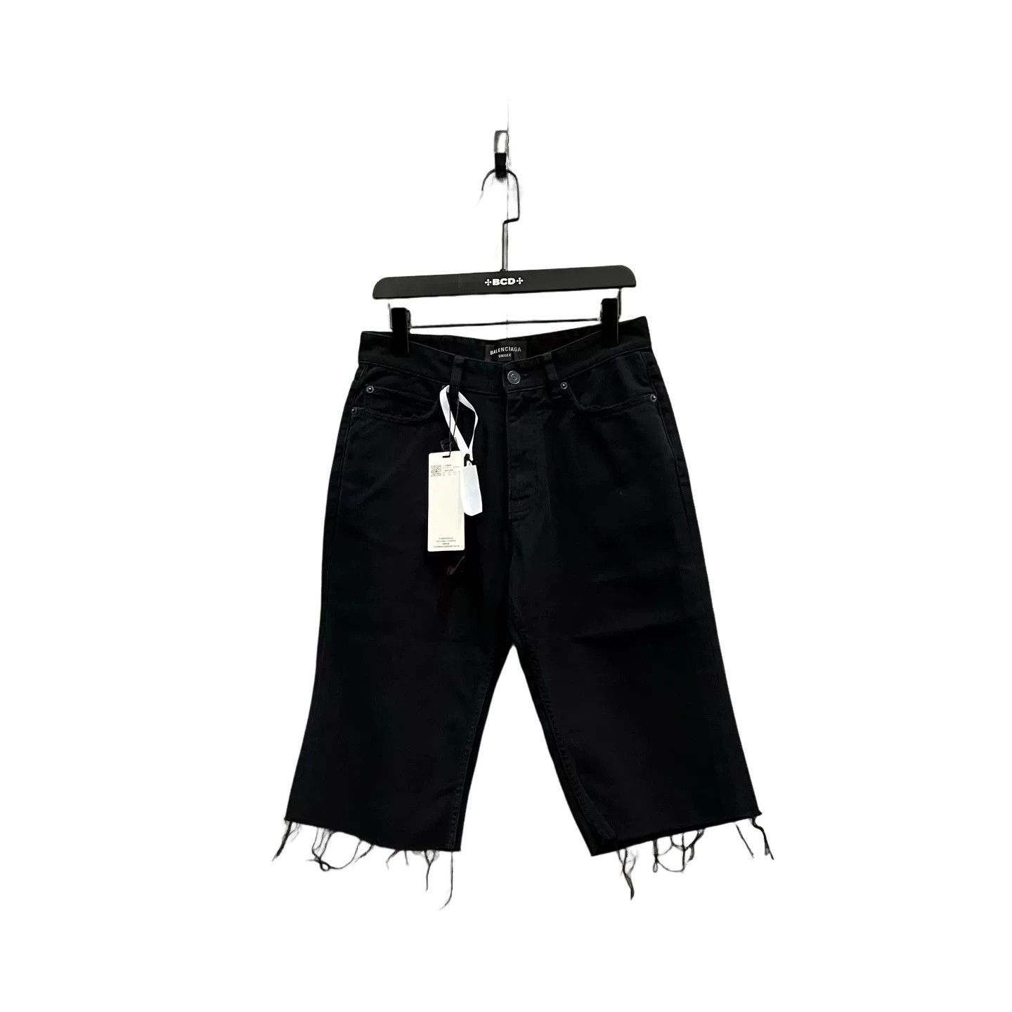 Balenciaga Balenciaga Frayed Hem Denim Shorts M Size US 32 / EU 48 - 1 Thumbnail