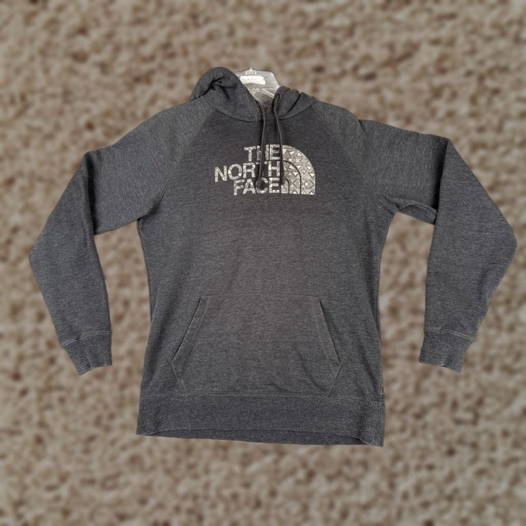 The North Face The North Face Hoodie Womens L Gray Pullover Pockets Cotton Blend Shirt? Size L / US 10 / IT 46 - 1 Thumbnail