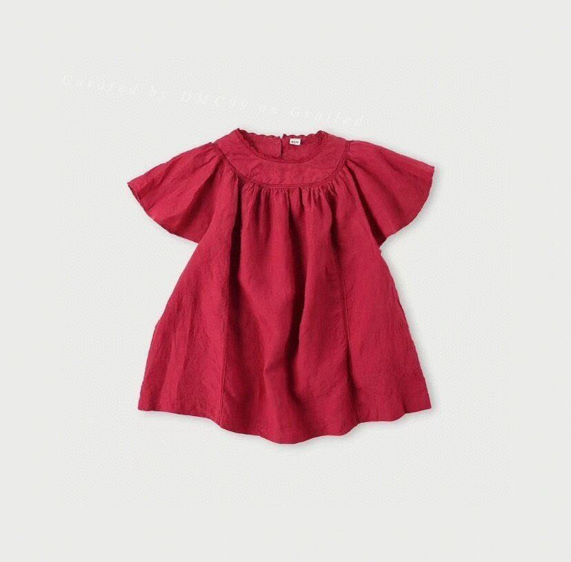45rpm 45R 100% Linen Pink Short Sleeve Babydoll Top Size L / US 10 / IT 46 - 1 Thumbnail
