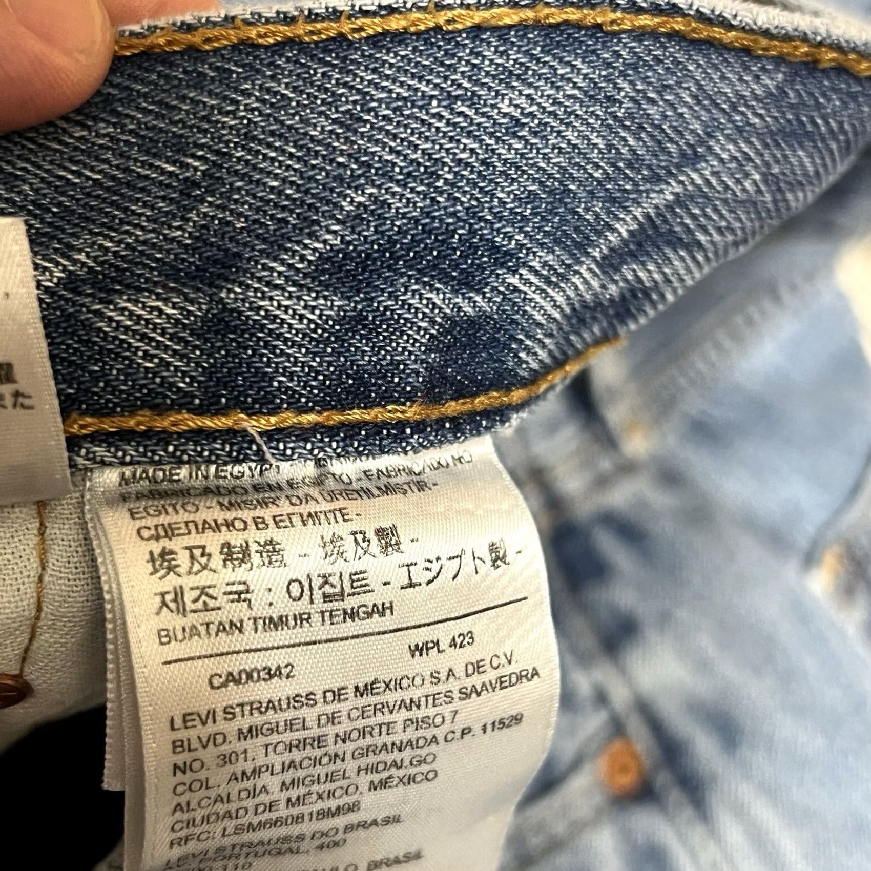 Levi's Levi's 501 Jeans Mens Regular Straight Denim Button Fly 36x29 Blue Cotton 501 Series Pockets Vintage NoMen Size US 36 / EU 52 - 7 Thumbnail