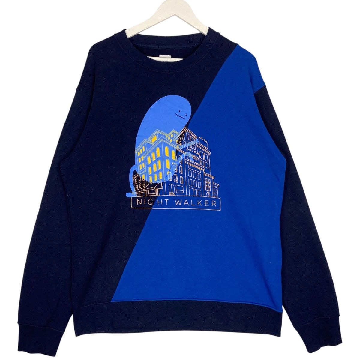 Vintage Vintage Japanese Brand Graniph Night Sweatshirt Black/Blue Size US XL / EU 56 / 4 - 1 Thumbnail