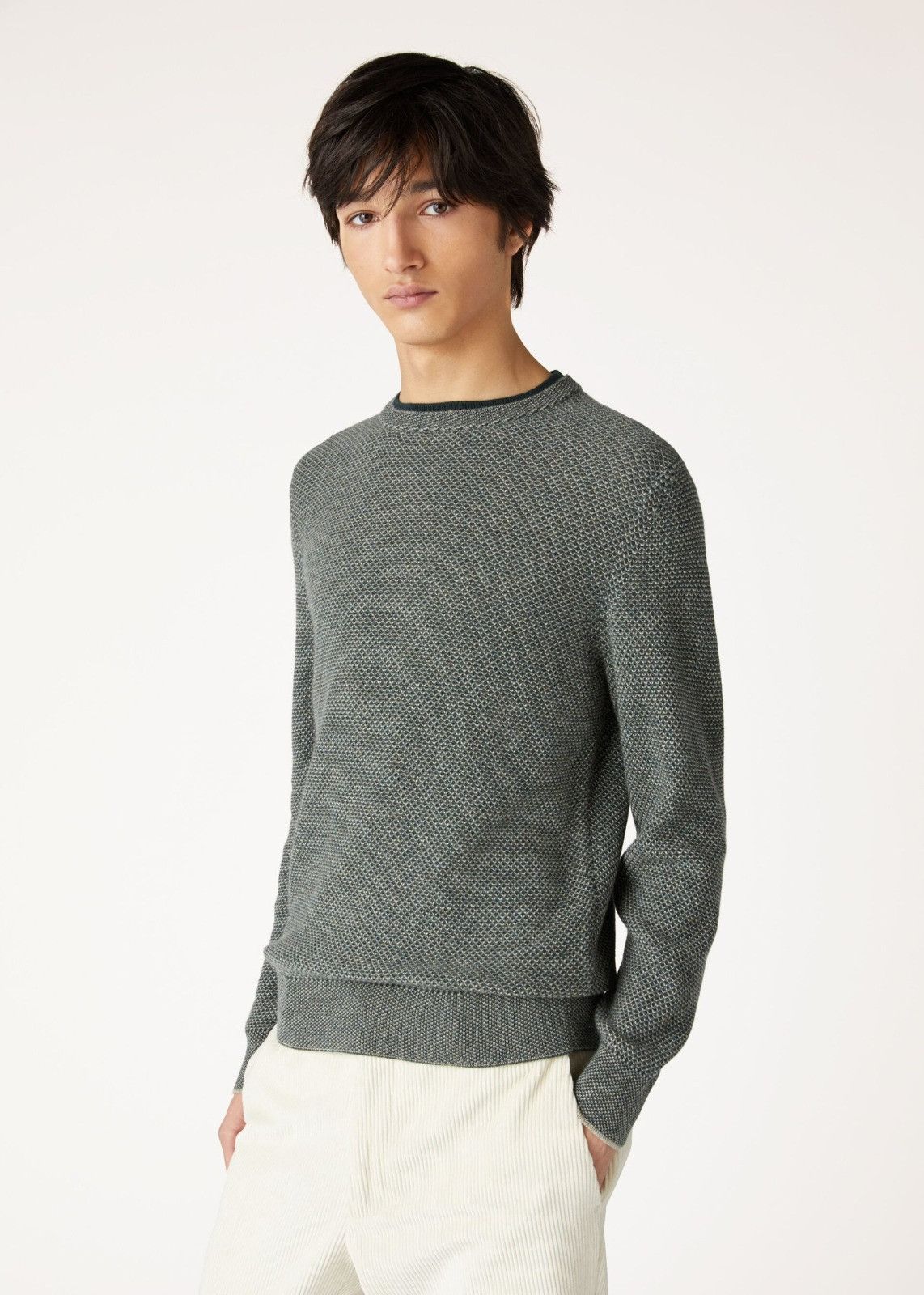 Loro Piana o1srvl11e1224 Varallo Crewneck Sweater in Green Size US S / EU 44-46 / 1 - 3 Thumbnail