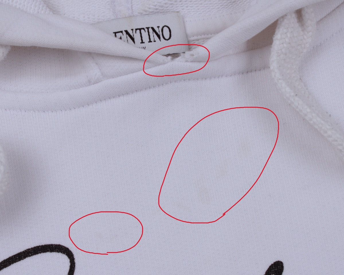 Designer × Valentino VALENTINO Be My VLTN White Hoodie Size S made in Italy Size US S / EU 44-46 / 1 - 9 Thumbnail