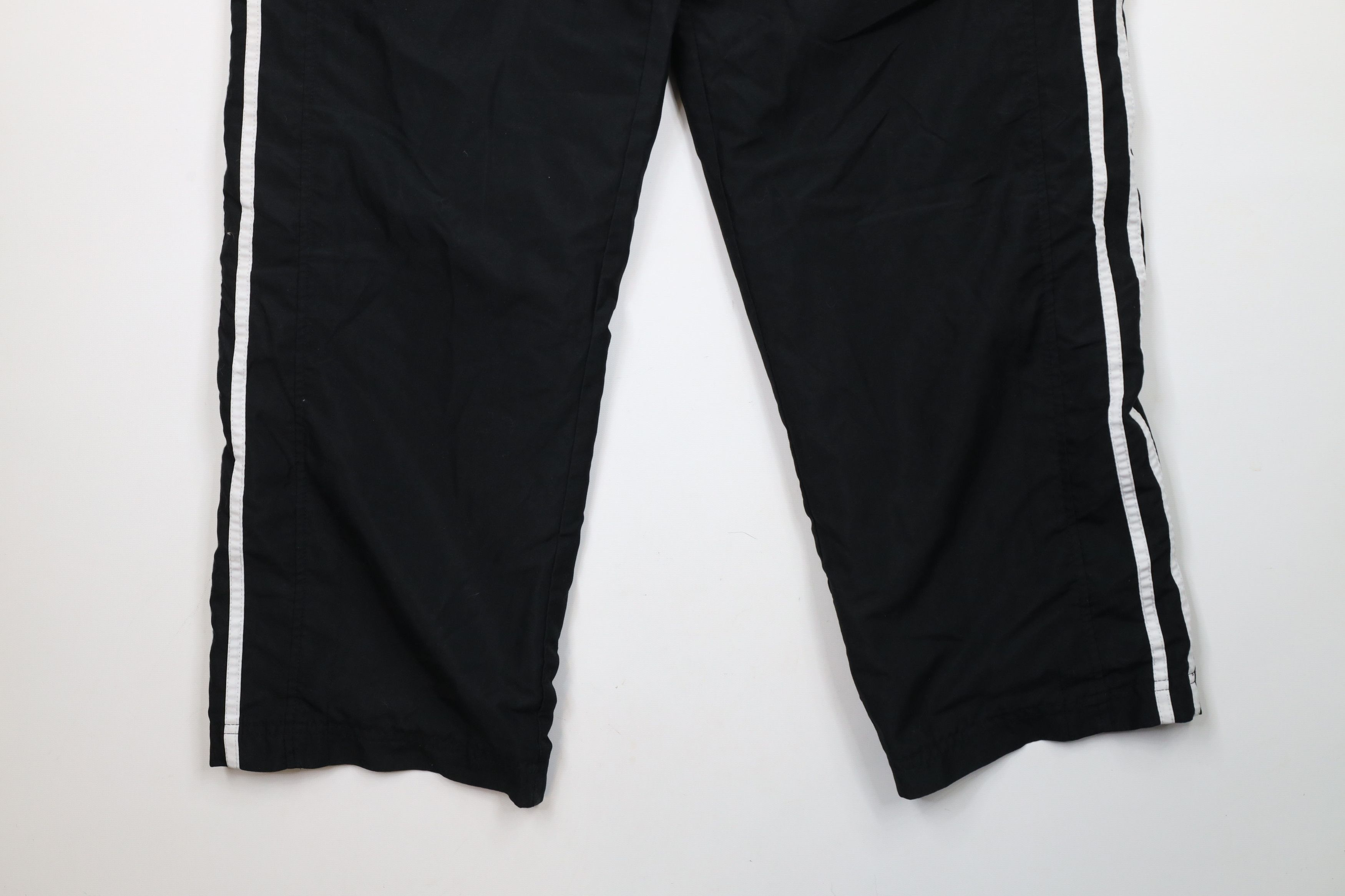 Vintage Vintage 90s Streetwear Striped Lined Wide Leg Pants Black Size US 36 / EU 52 - 4 Thumbnail