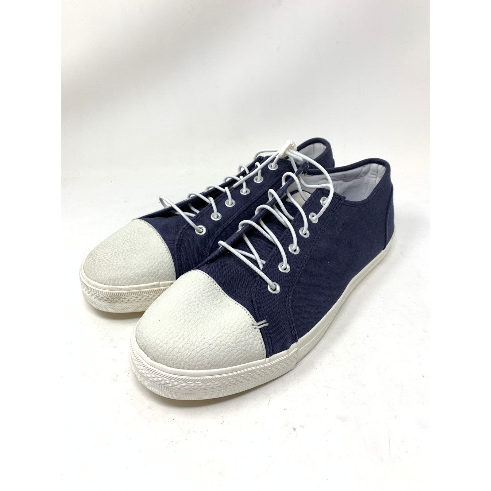 Greats Greats Wilson Men's Size 11.5 Leather Toe Sneaker Blue Size US 11.5 / EU 44-45 - 2 Thumbnail