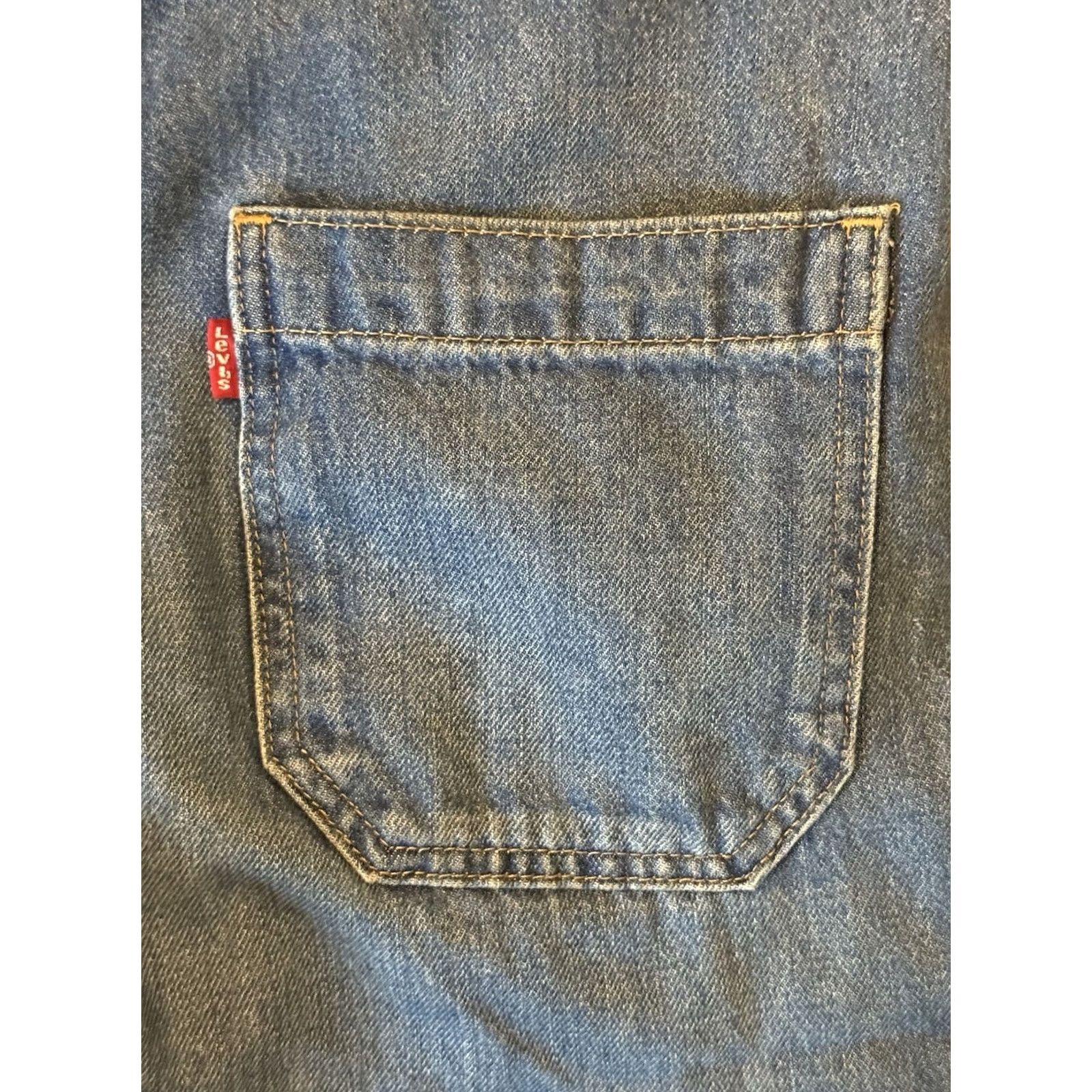 Levi's Levi’s Women’s Chopped Bib Overalls Denim One-Piece 90s Bohemian Casual XS Blue Size 26" / US 2 / IT 38 - 6 Thumbnail