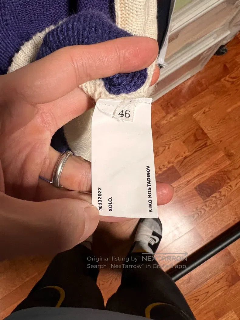 Kiko Kostadinov Kiko Kostadinov Showpiece blue and white pieced sweater ca Size US S / EU 44-46 / 1 - 4 Thumbnail