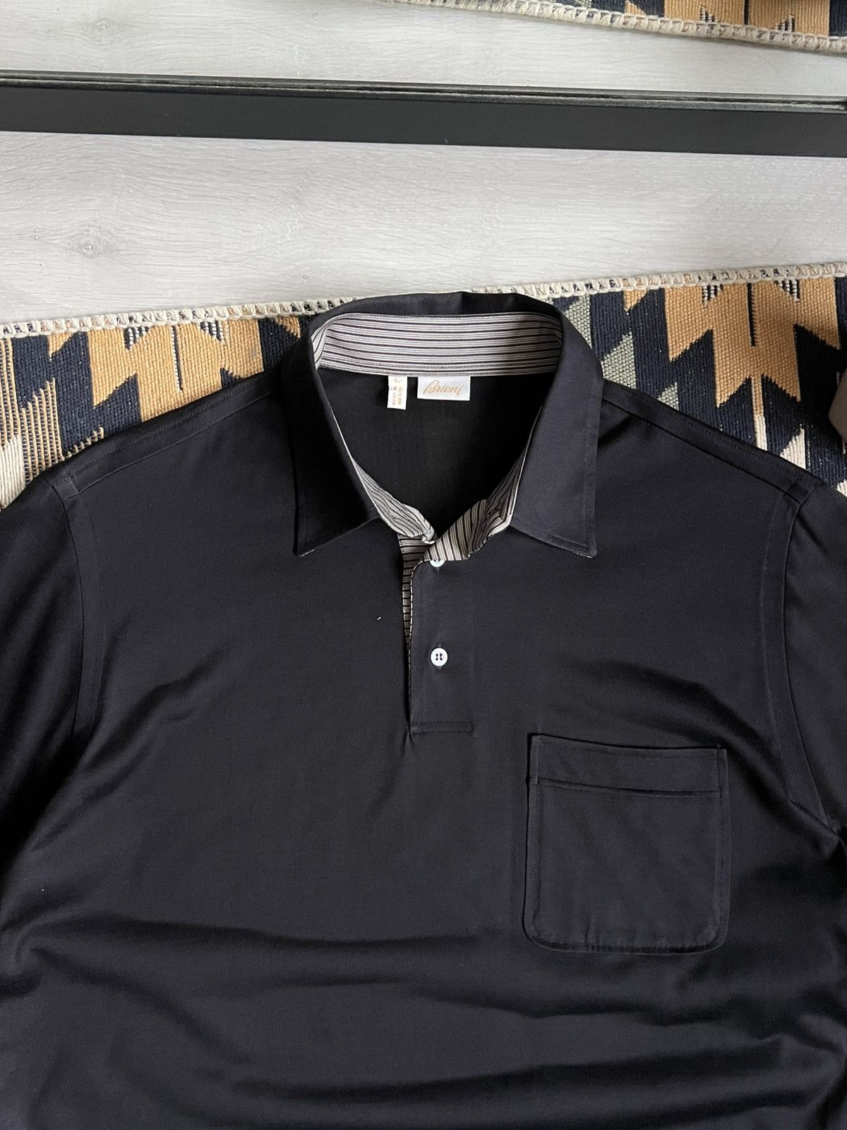 Brioni Brioni Vintage Luxury Silk Polos Size US L / EU 52-54 / 3 - 5 Thumbnail