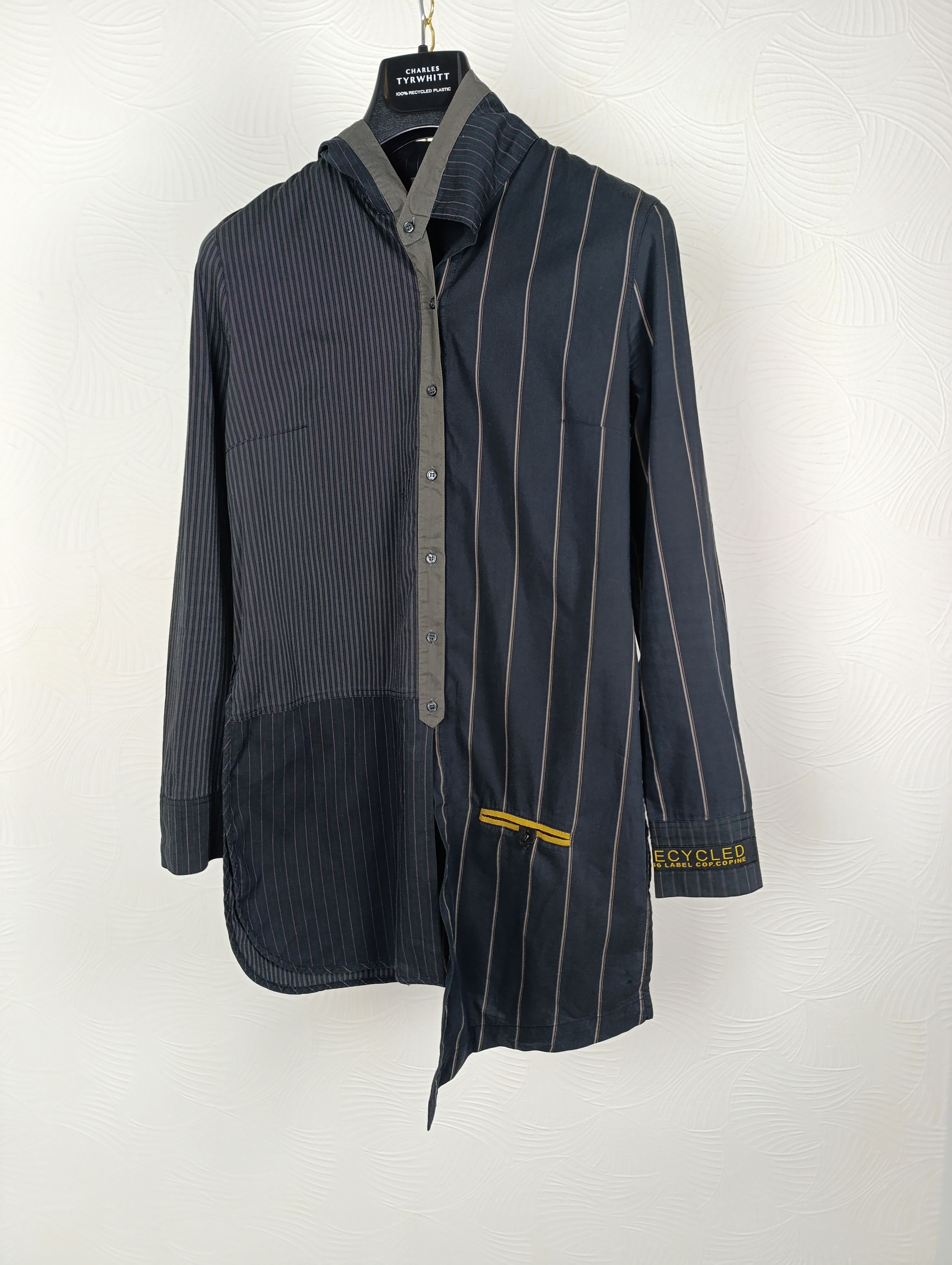 Cop Copine COP COPINE 1989 RECYCLED CUT AND SEW ASYMMETRIC LONG SHIRT Size S / US 4 / IT 40 - 1 Thumbnail
