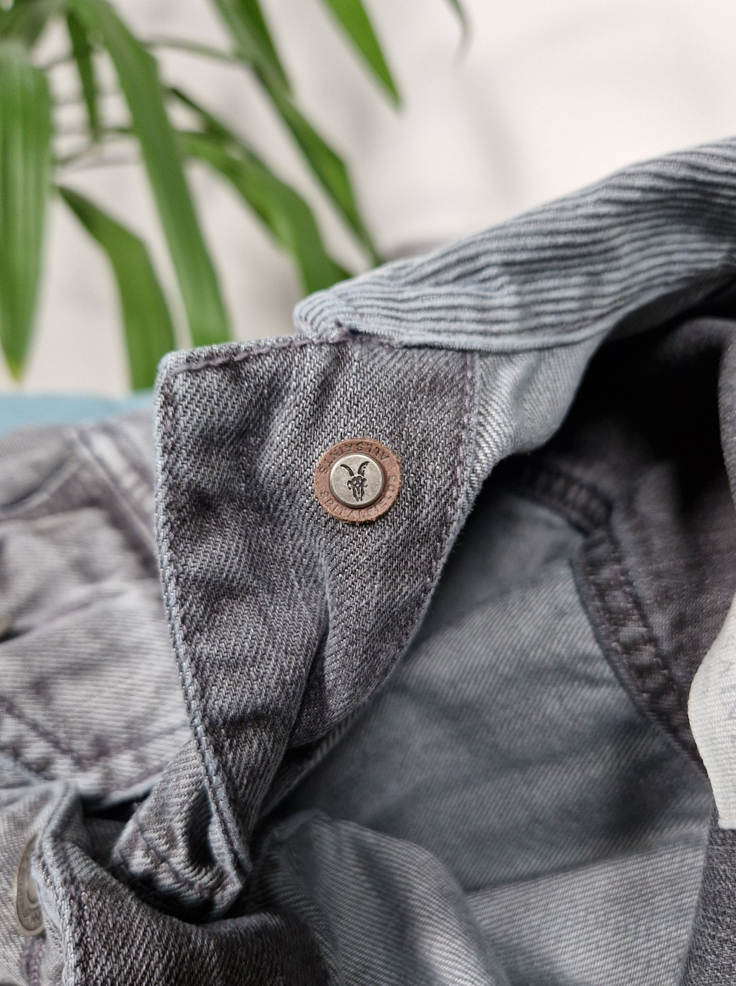 Allsaints AllSaint Men's Grafton Denim Jacket Stonewashed Grey Size US L / EU 52-54 / 3 - 15 Thumbnail