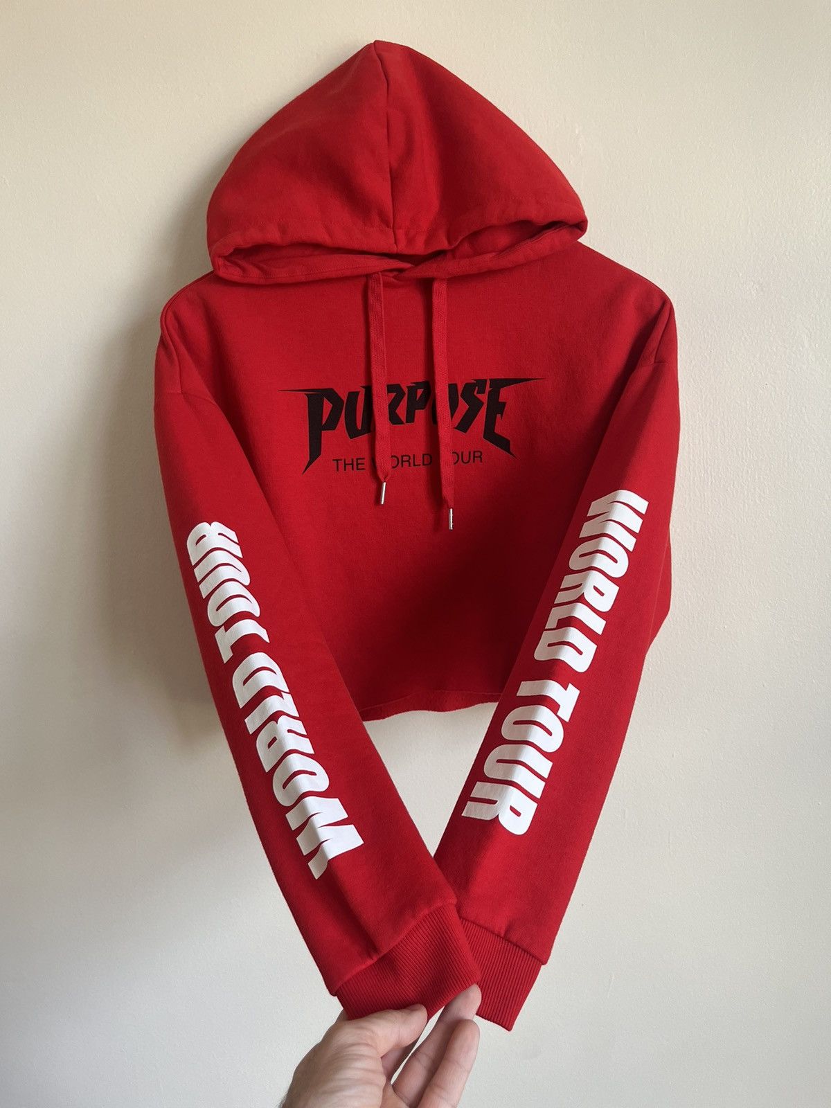 Justin Bieber × Rap Tees × Vintage Vintage Y2K H&M X Justin Bieber World Tour Hoodie Size S / US 4 / IT 40 - 1 Thumbnail