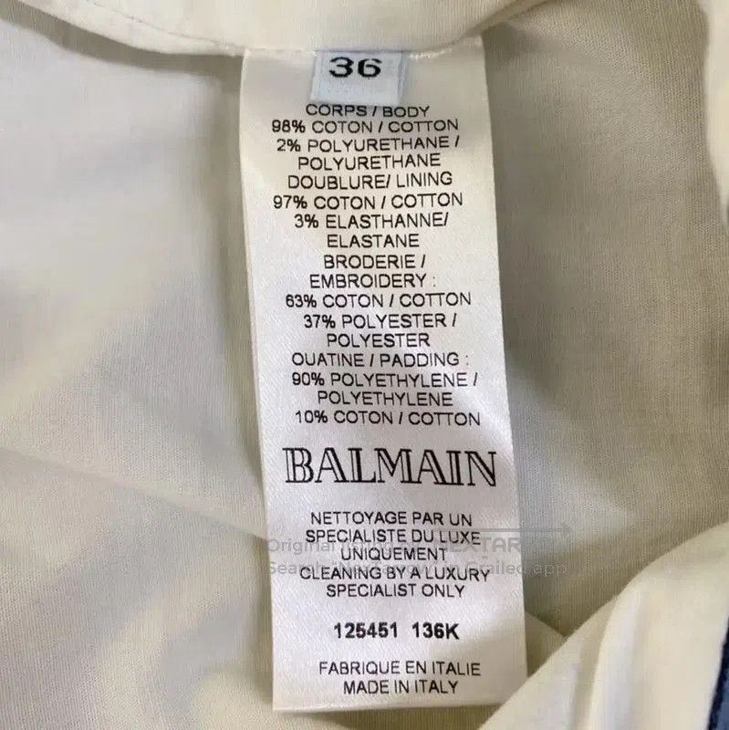 Balmain Balmain Summer Blue Cotton Women's Shorts . Size 23" - 7 Thumbnail