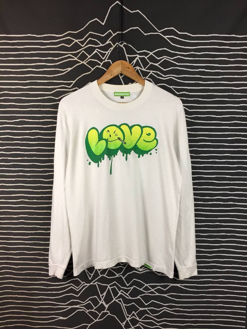 Japanese Brand Santastic Japan Graffiti Love Bubble Letter Long Sleeve Tee Size US M / EU 48-50 / 2 - 2 Thumbnail