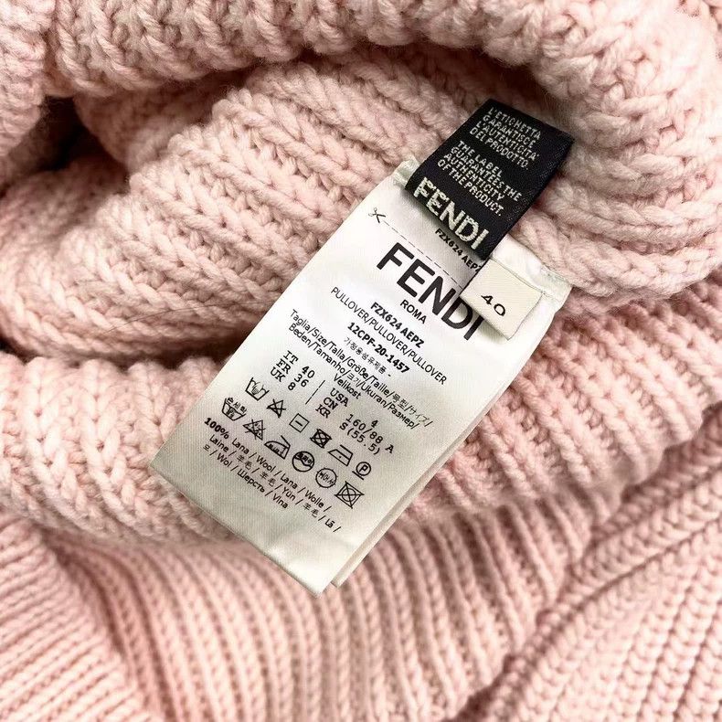 Other Fendi Cherry blossom pink thick stick needle round-neck sw Size US XXS / EU 40 - 4 Thumbnail