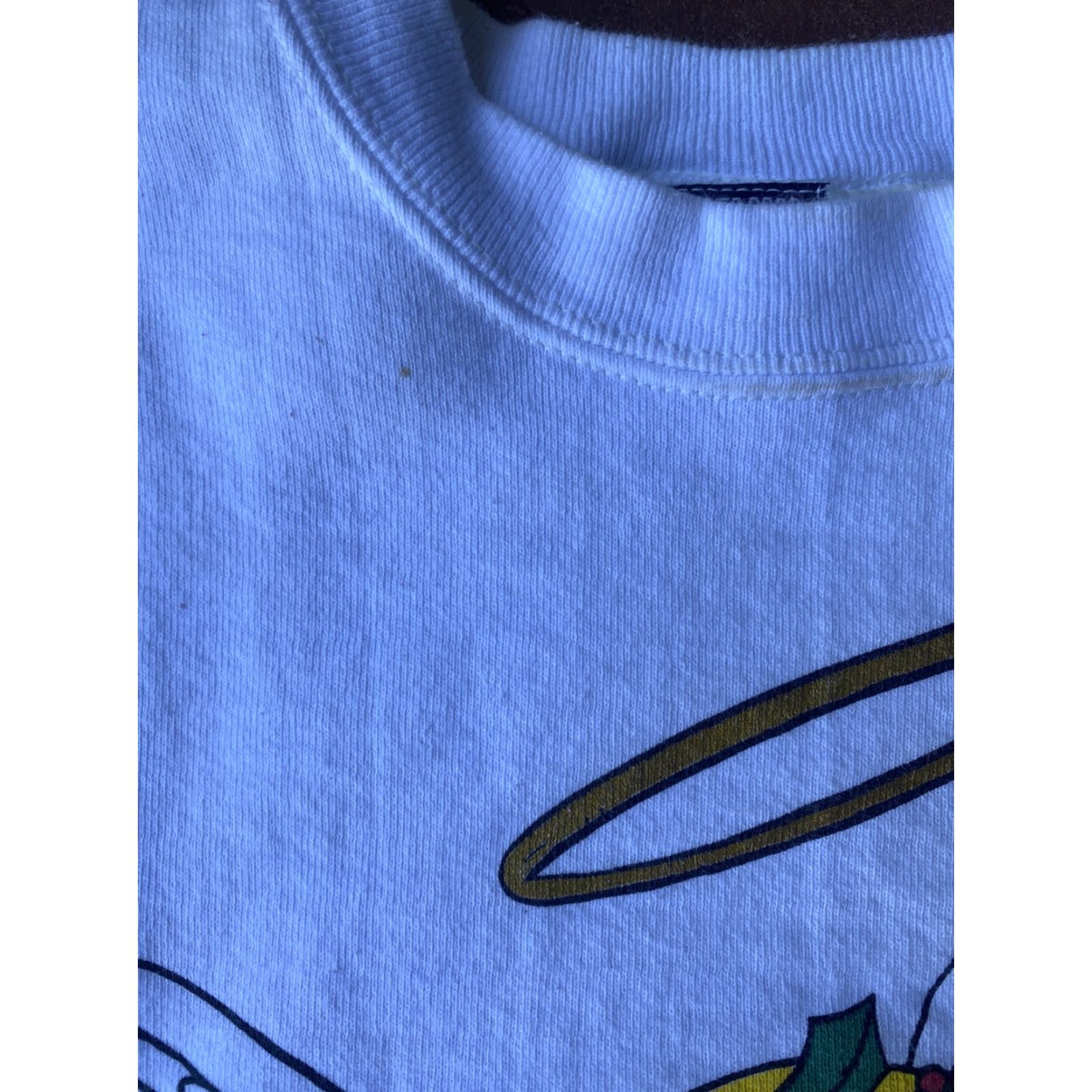 Vintage VINTAGE Tweety Bird Angel Halo Crewneck Sweatshirt Large USA Men Pullover Cotton Blend Knit White 90s Size US XL / EU 56 / 4 - 6 Thumbnail