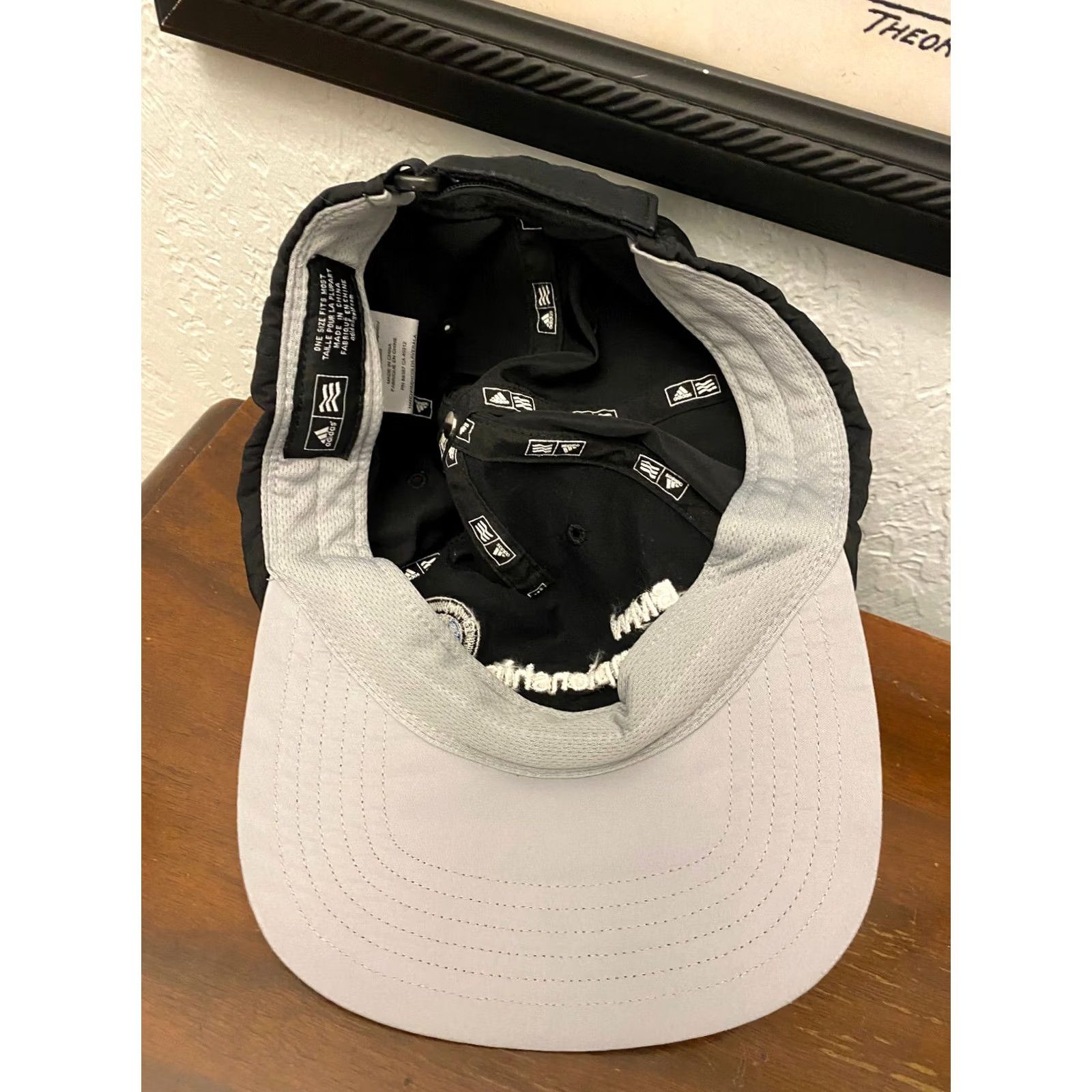 Adidas Adidas BMW Championship logo Black White Polyester Ball Cap Golf Hat Adult One Size Cap Black Adidas Logo Golf Hat Size ONE SIZE - 3 Thumbnail