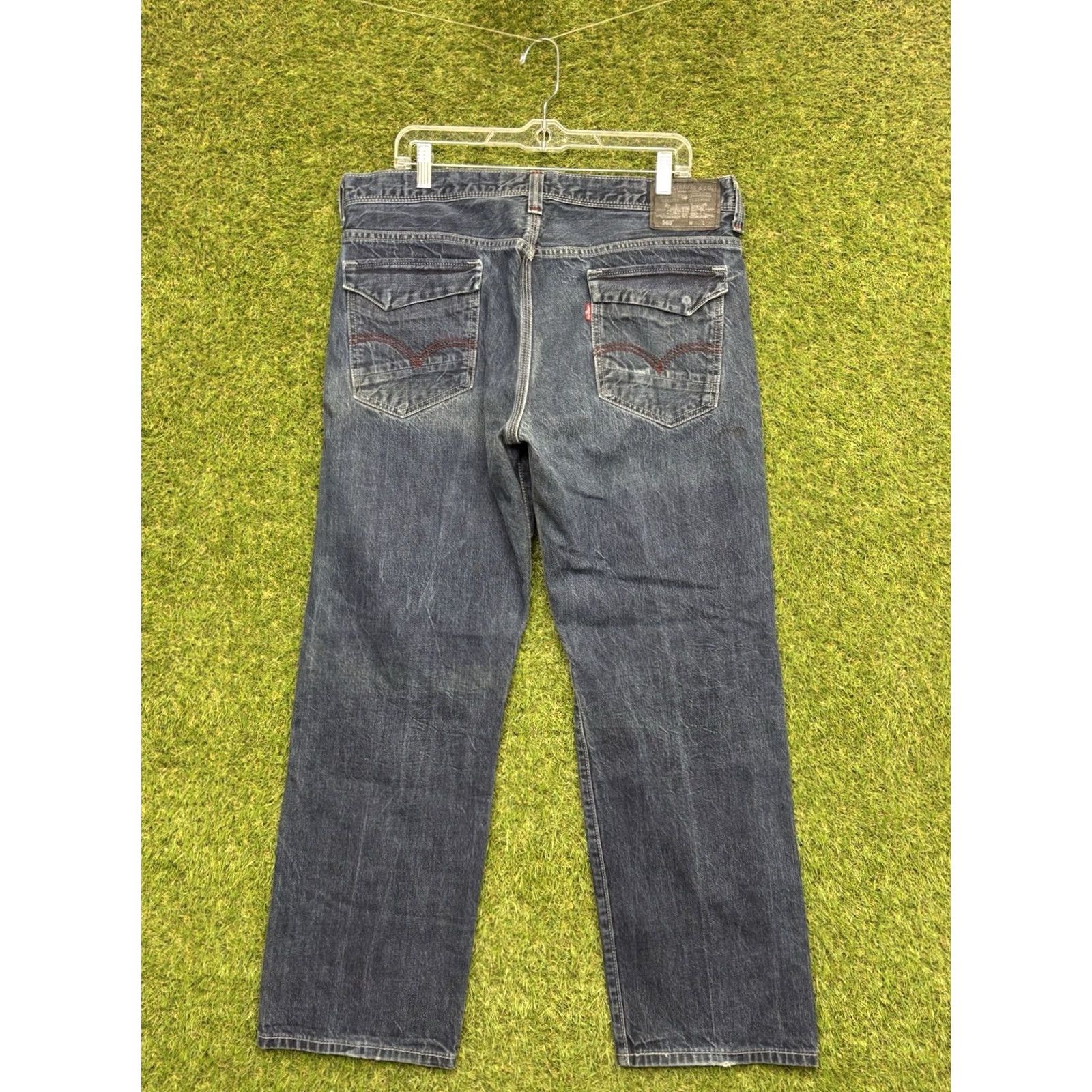 Levi's Levi's 569 Jeans Mens 36x32 Relaxed Straight Denim Dark Blue 5-Pocket USA Modern Classic Baggy Size US 36 / EU 52 - 2 Thumbnail