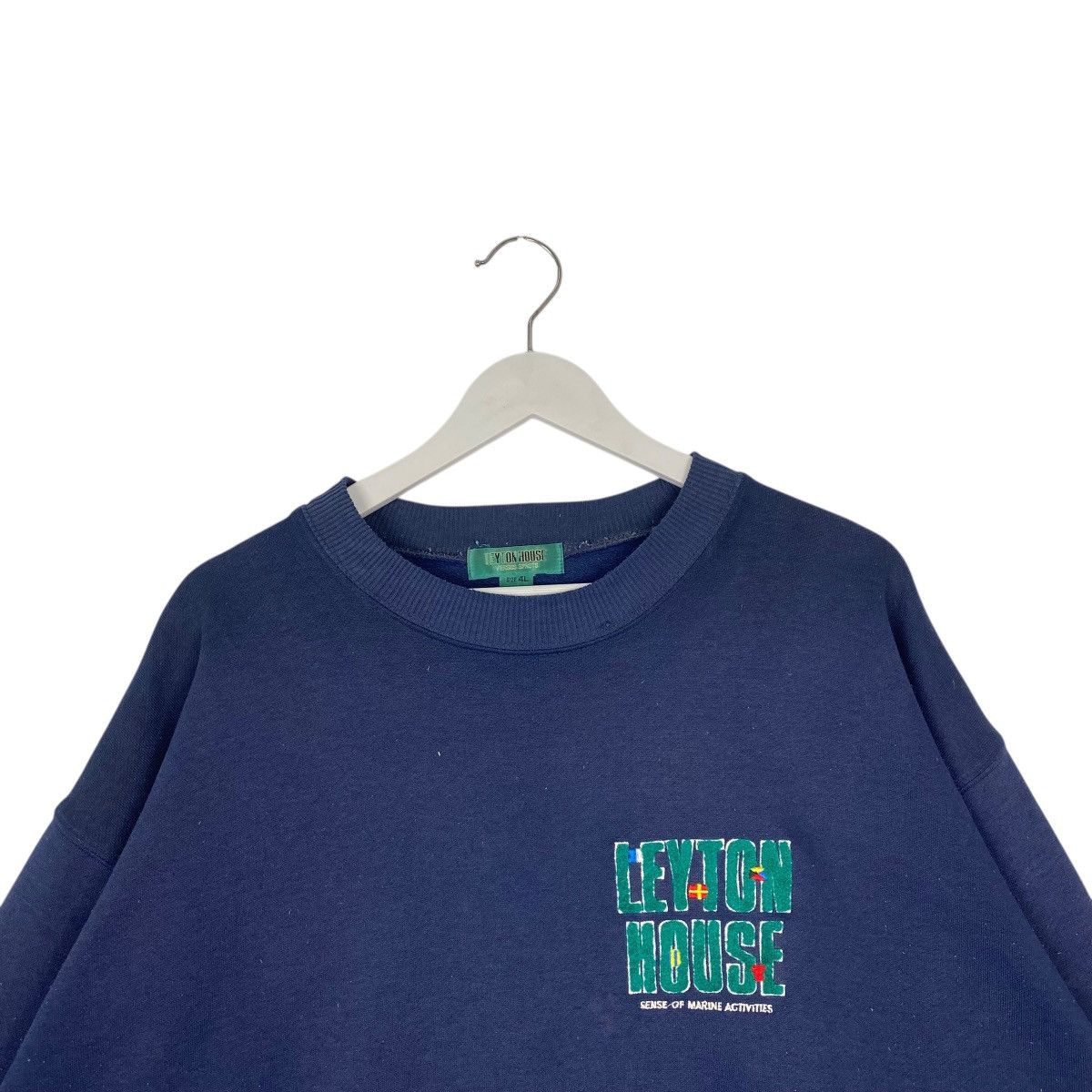 Other Vintage Leyton House Racing Sweatshirt Crewneck Navy Blue Size US L / EU 52-54 / 3 - 4 Thumbnail